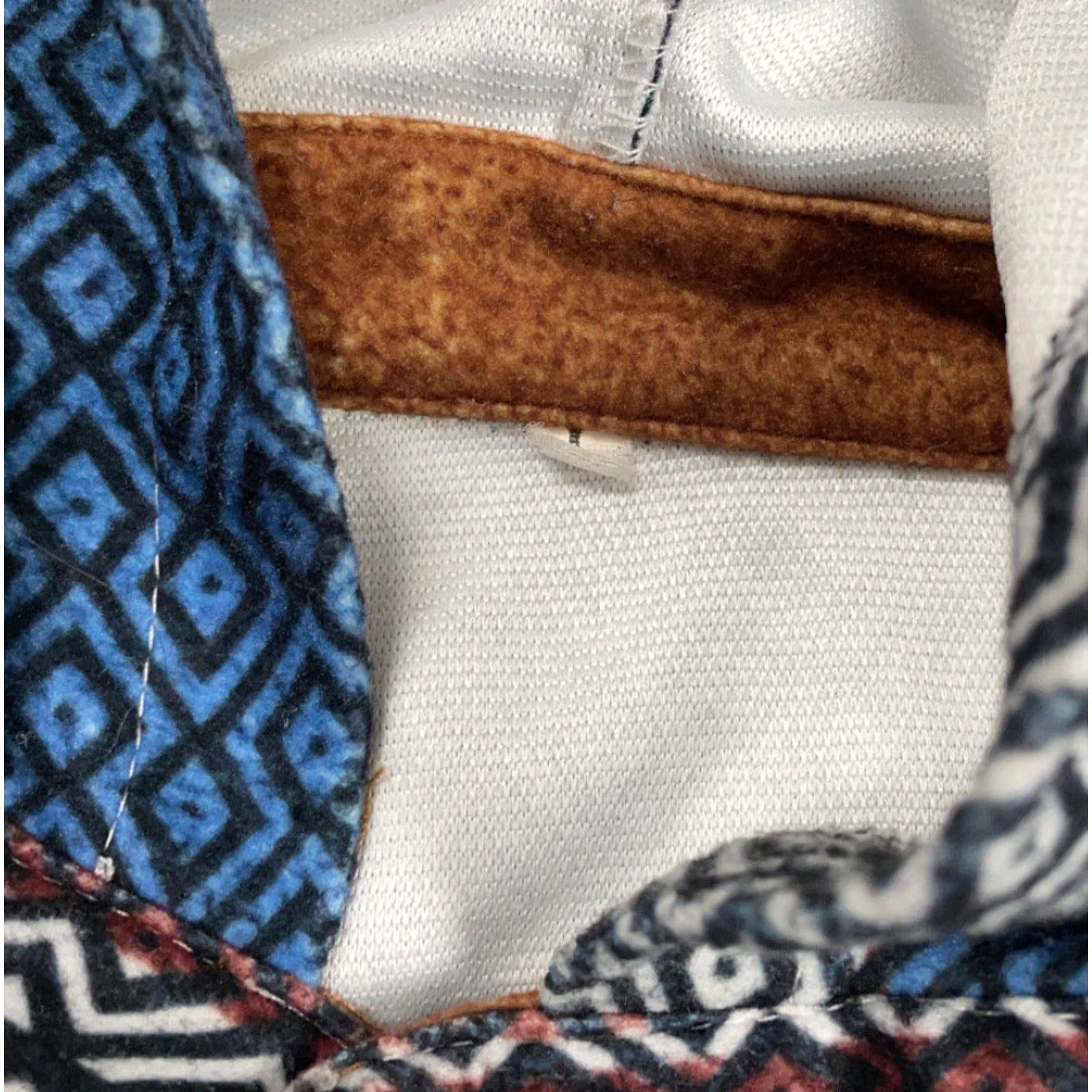 Etro Retro Tribal Geometric Colorful Print Fleece Hooded Shirt Adult Medium Festival Size US M / EU 48-50 / 2 - 4 Thumbnail