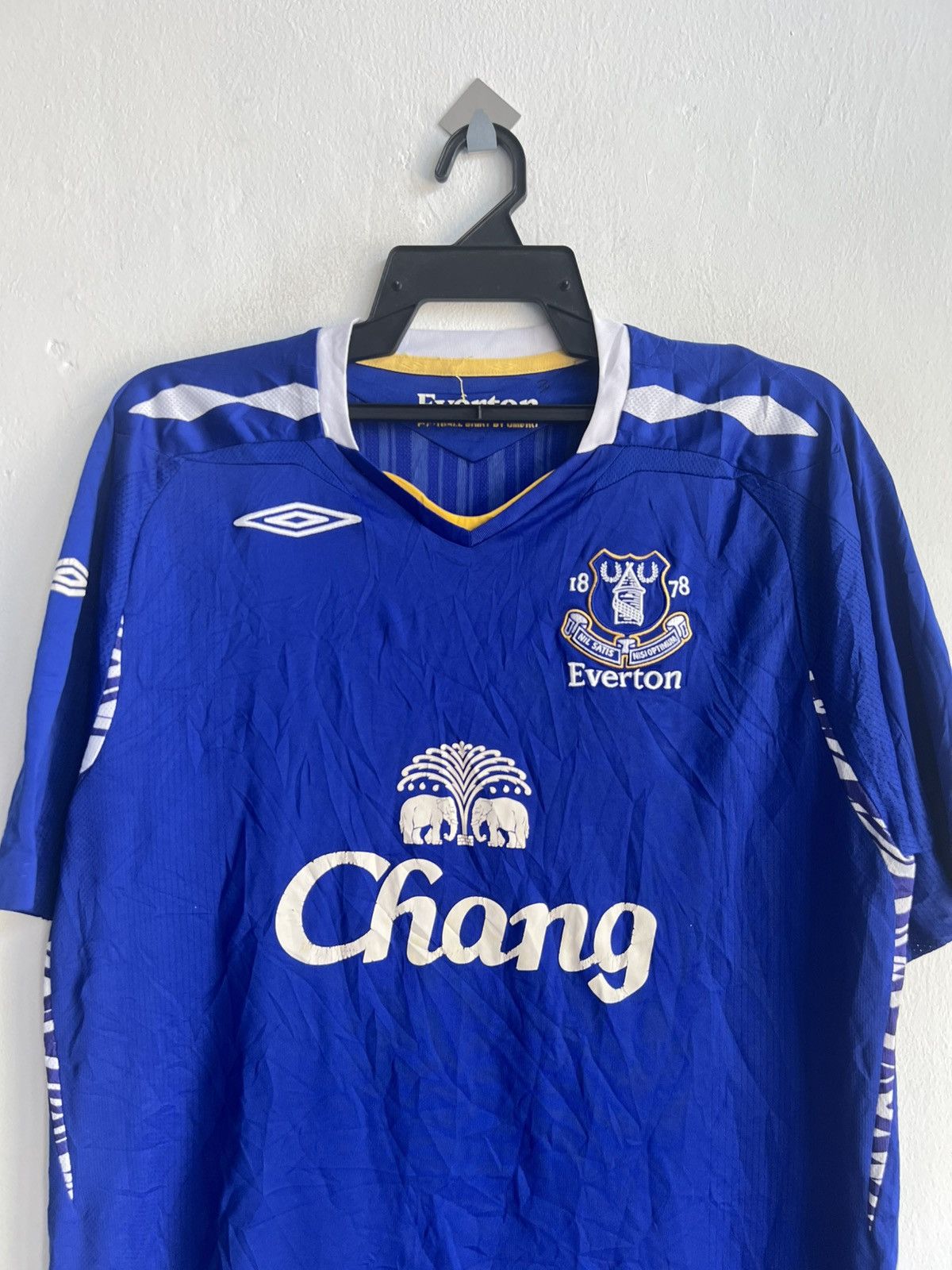Umbro Vintage Original 07-08 Umbro Everton Chang Home Jersey Large Size US L / EU 52-54 / 3 - 3 Thumbnail