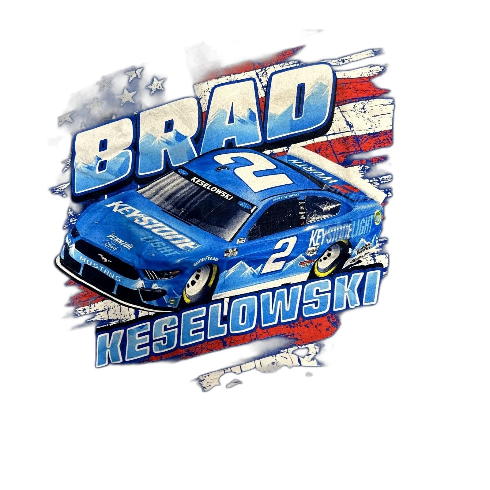 Nicole Miller NASCAR Brad Keselowski Shirt Penske XL Blue Shirt Size US XL / EU 56 / 4 - 2 Thumbnail