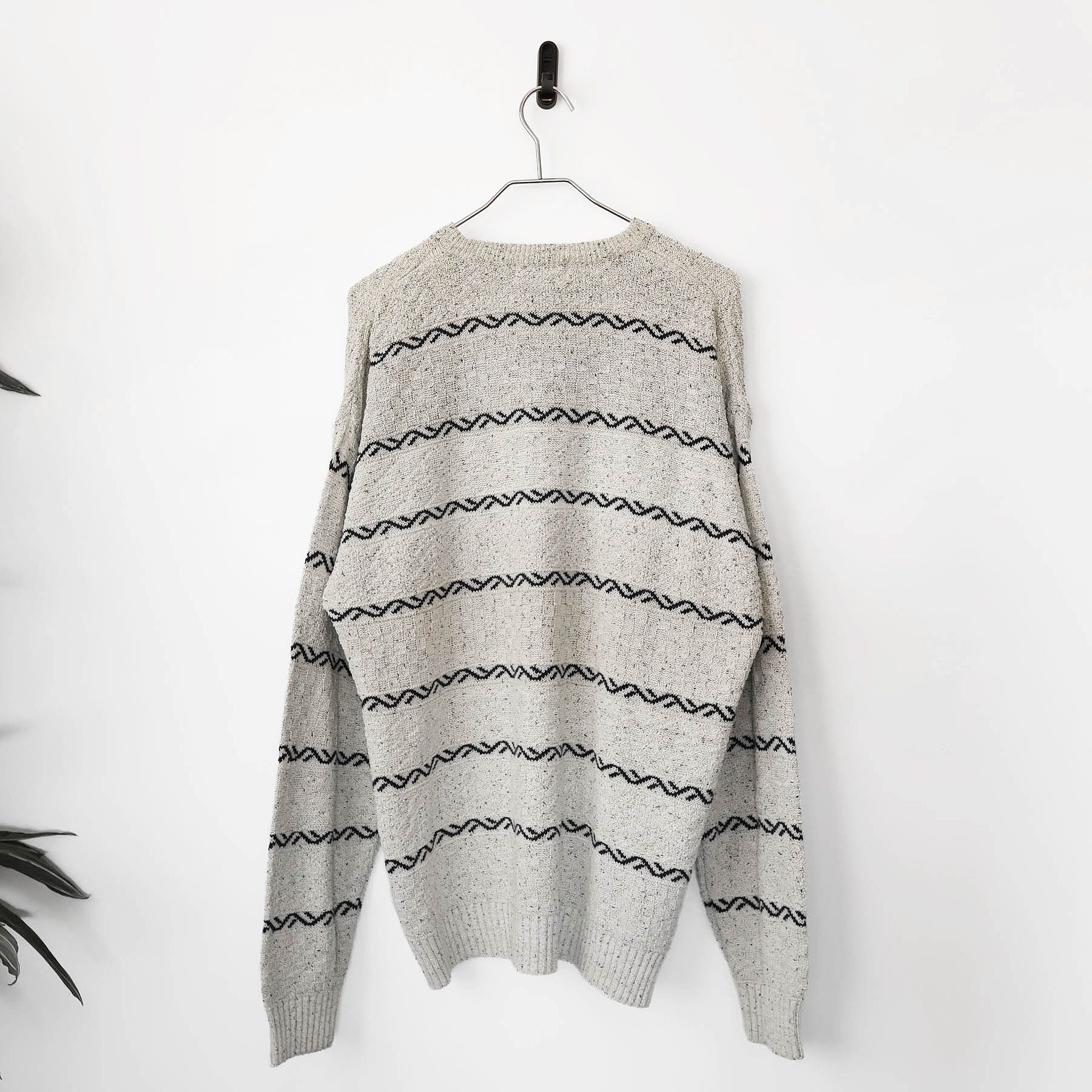 Vintage Vintage Knitted TomTom Style Surfer Crewneck Sweater Size US L / EU 52-54 / 3 - 6 Thumbnail