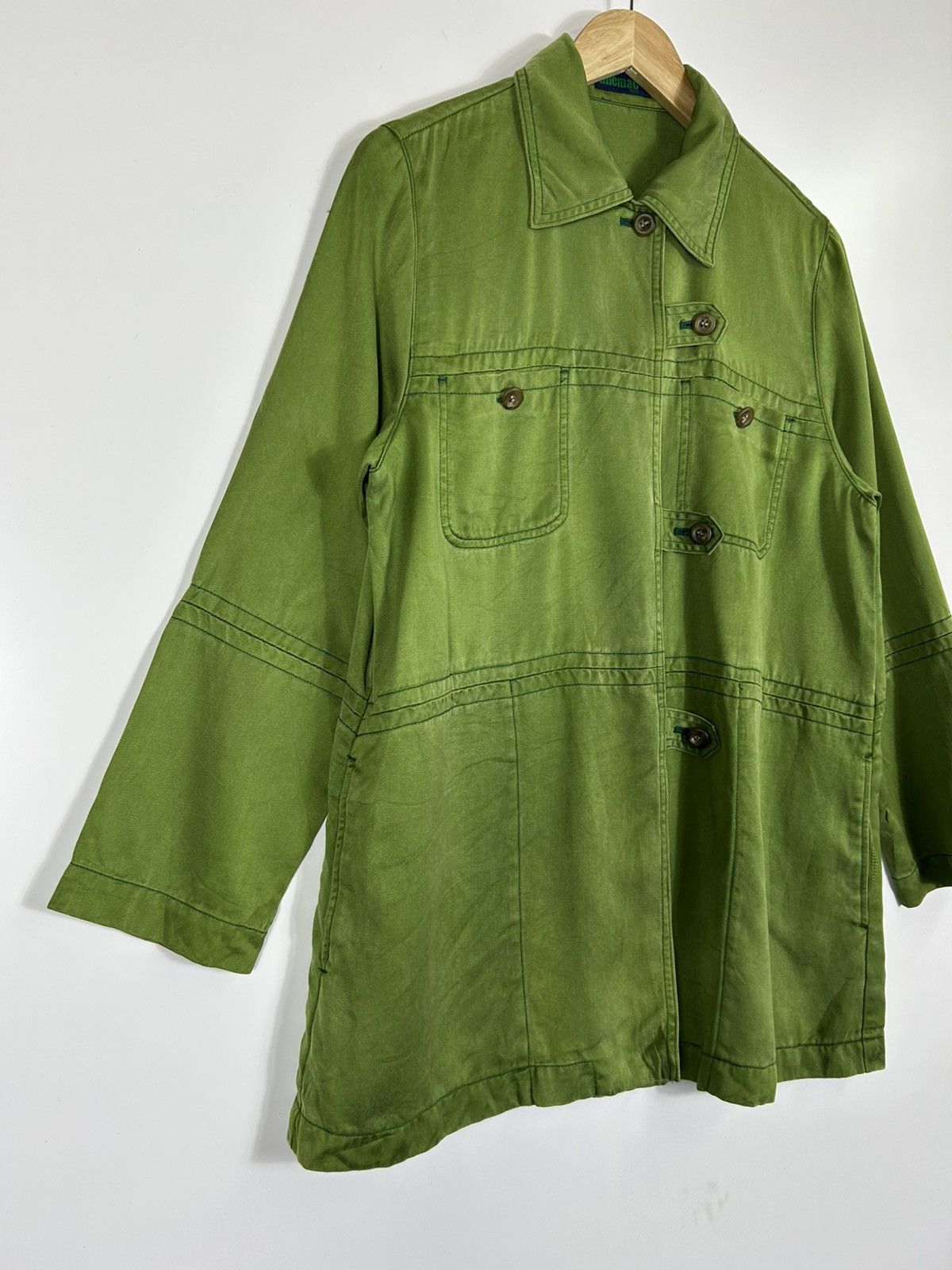 RENOWN ⚡️Vintage Designer MicMac Paris Button Shirt Jacket Size S / US 4 / IT 40 - 2 Thumbnail