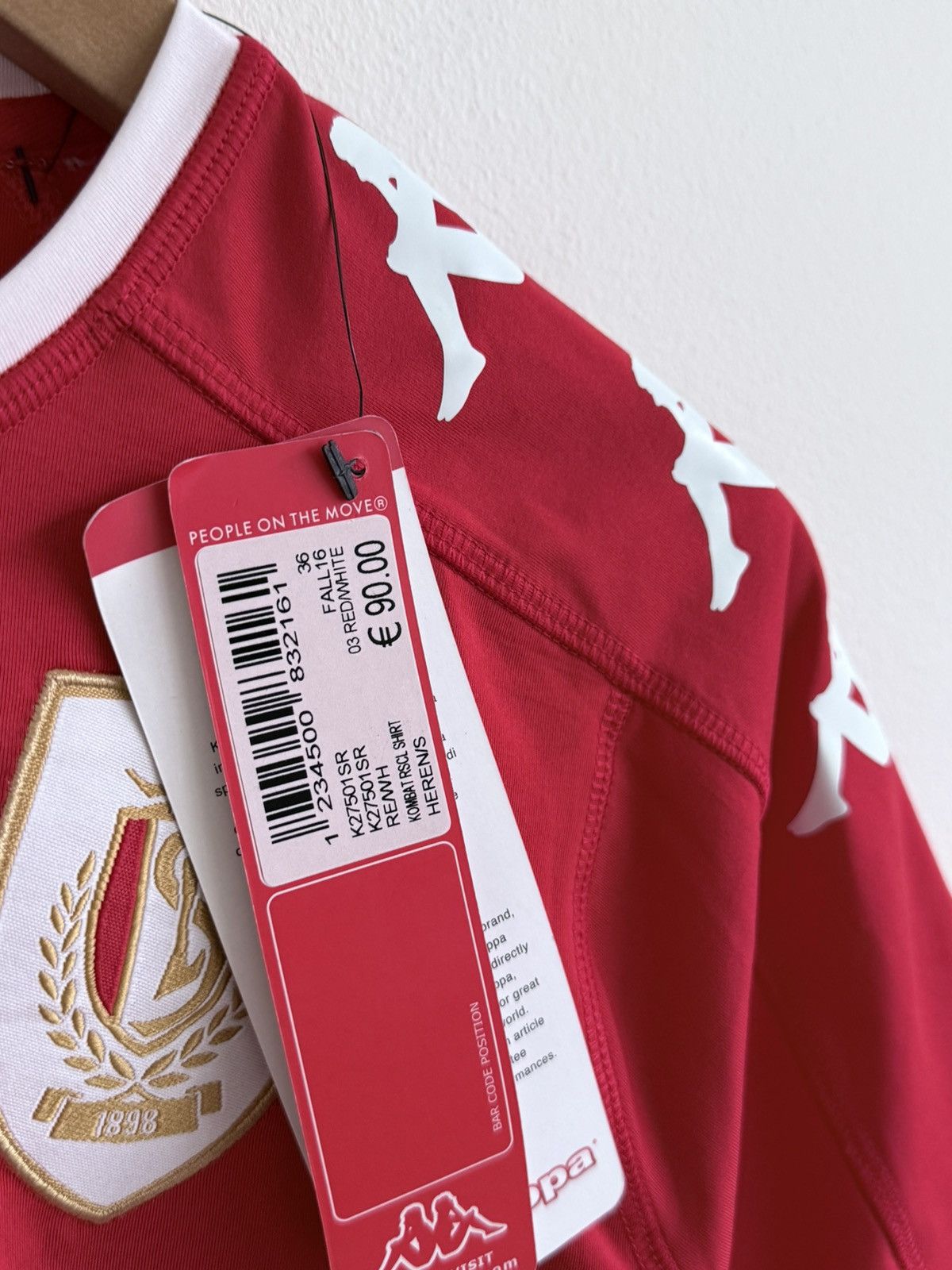 Kappa 2016/17 Standard Liege Kappa Home Jersey Size S NWT Size US S / EU 44-46 / 1 - 4 Thumbnail