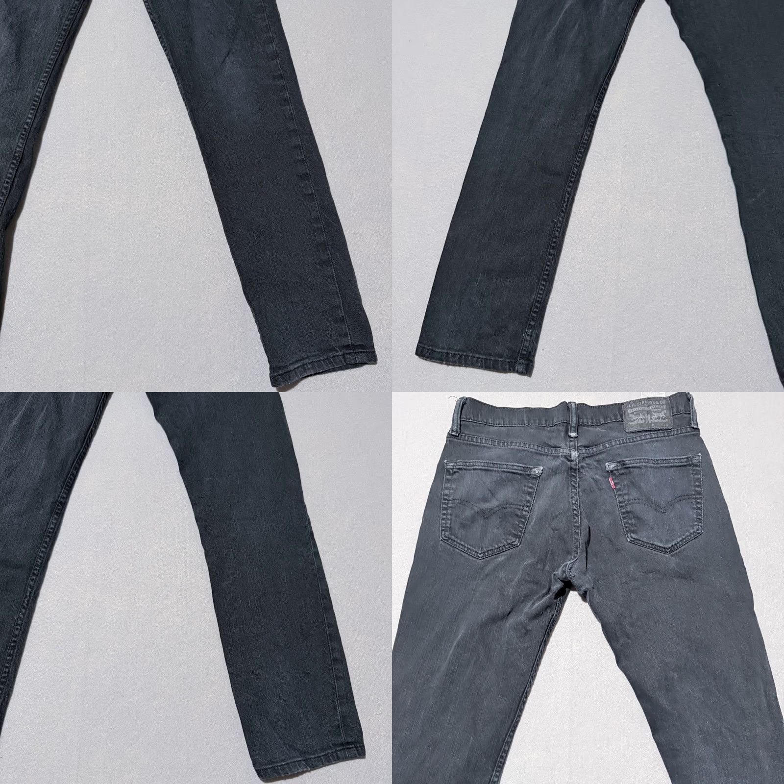 Levi's Levi's Jeans Men's Black Denim Distressed Slim Fit Mid-Rise 30X30 5-Pocket City USA Classic Womens Mens Boys Girls Size US 30 / EU 46 - 9 Thumbnail