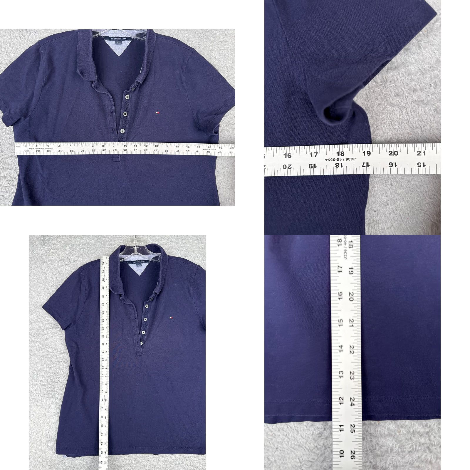 Tommy Hilfiger Tommy Hilfiger Polo Shirt Women L Blue Cotton Blend Short Sleeve Polo Shirt Women L Blue Cotton Blend Short Sleeve Polo Shirt Size L / US 10 / IT 46 - 8 Thumbnail