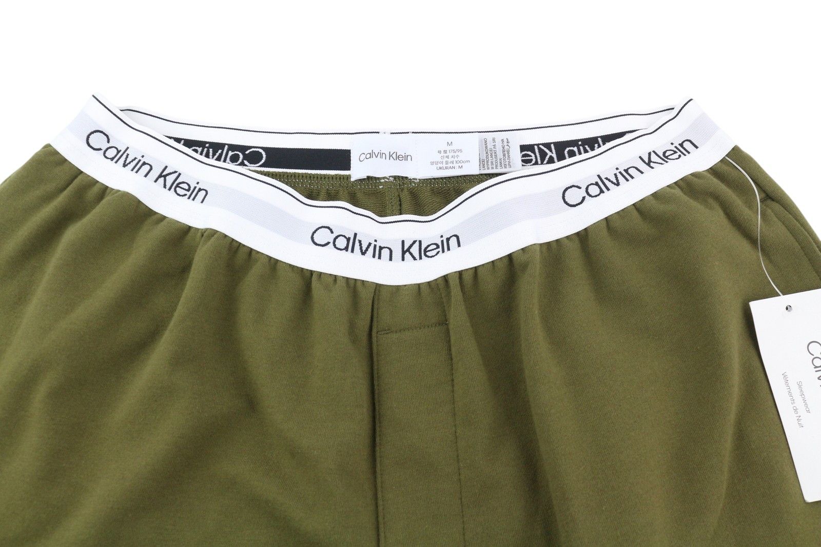 Calvin Klein M Green Jogger Elastic Waist Tricot Stretch Pants 84940 Size US 32 / EU 48 - 4 Thumbnail