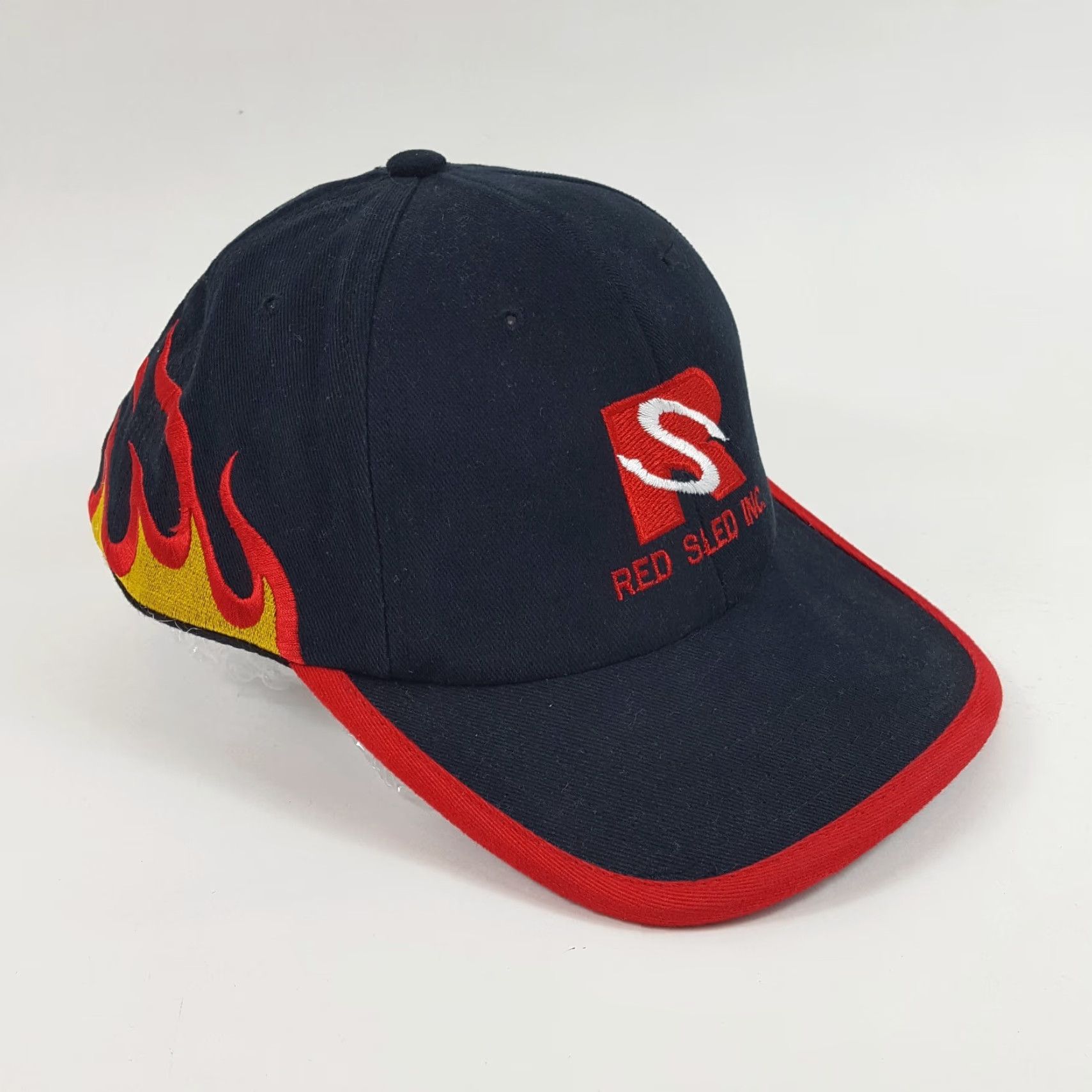 Vintage VINTAGE P&W Y2K Red Flame Fire Baseball Cap Snapback Adjustable One Size Casual Mens Size ONE SIZE - 3 Thumbnail