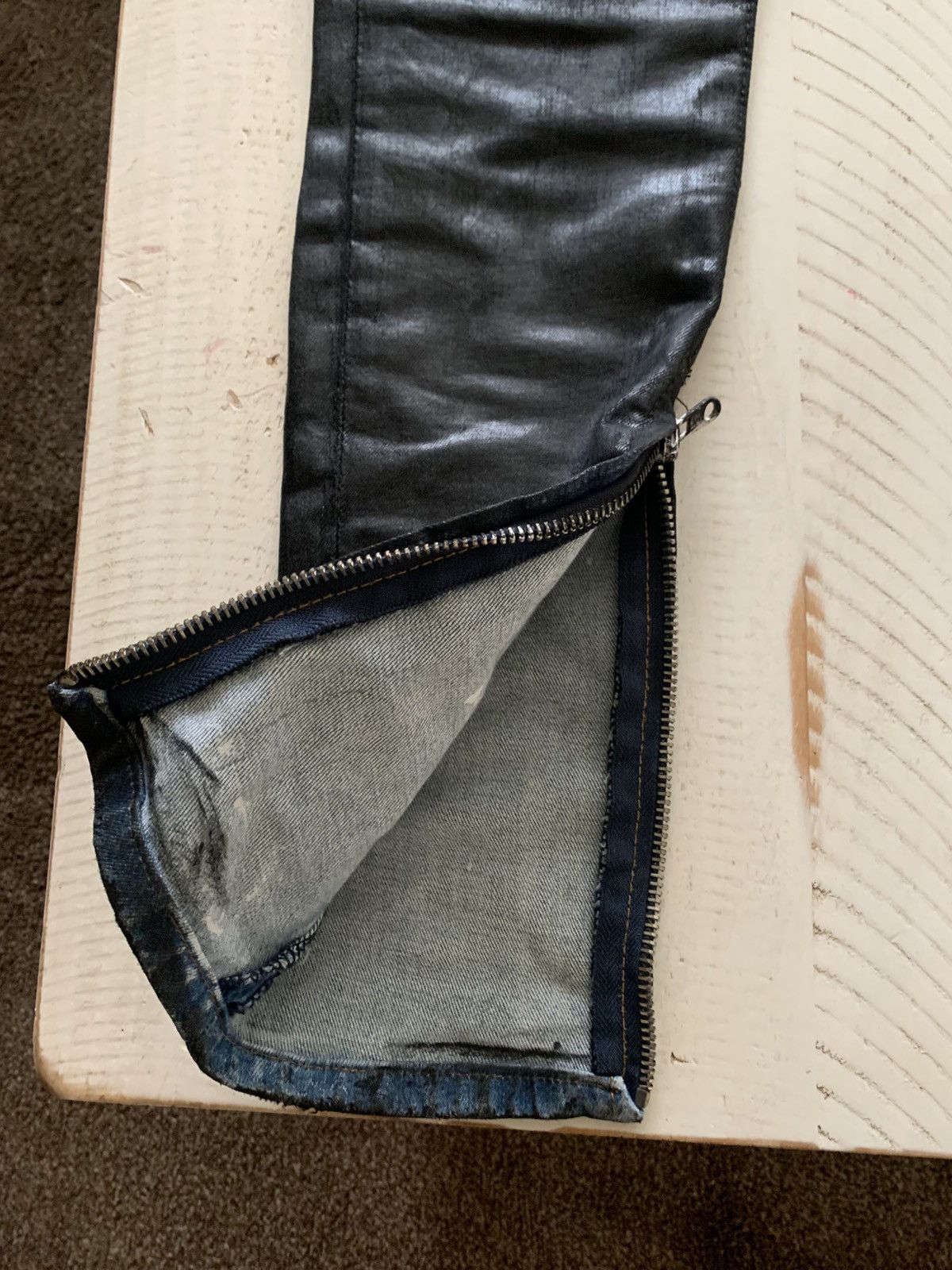 Balmain Balmain Like Biker Jeans Waxed Pierced Spiked Fashion Punk Size US 30 / EU 46 - 9 Thumbnail