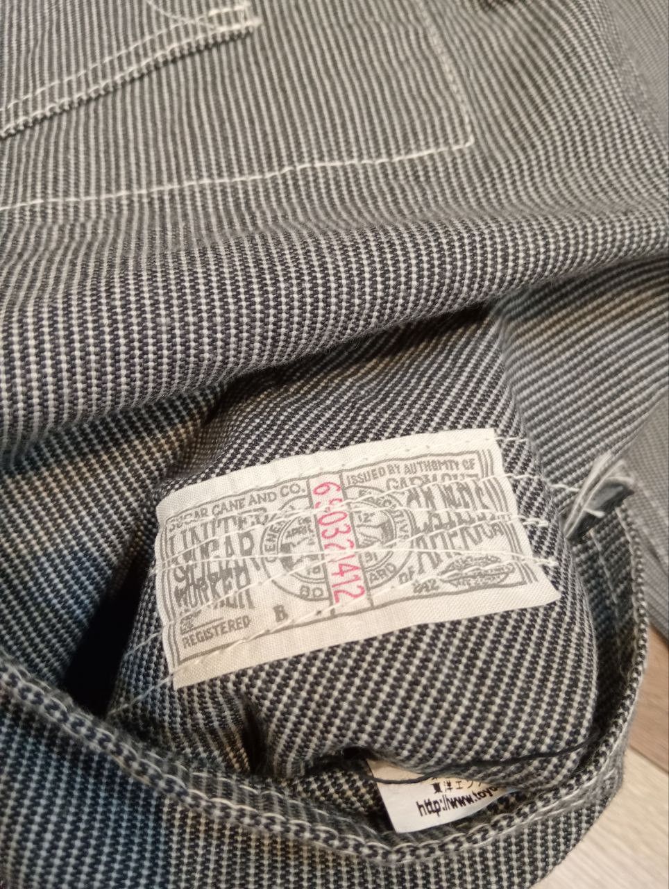 Sugar Cane SUGARCANE TOYO ENTERPRISE HICKORY STRIPE WORK COAT - SIZE 40 Size US L / EU 52-54 / 3 - 10 Thumbnail