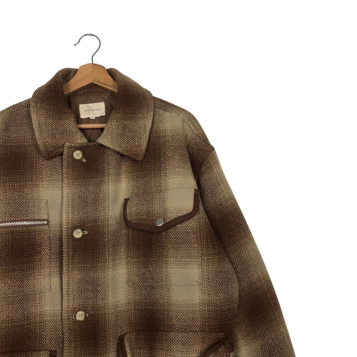Issey Miyake Rich Brown Tartan Design Vintage Chore Jacket Men's Melrose Size US M / EU 48-50 / 2 - 7 Thumbnail
