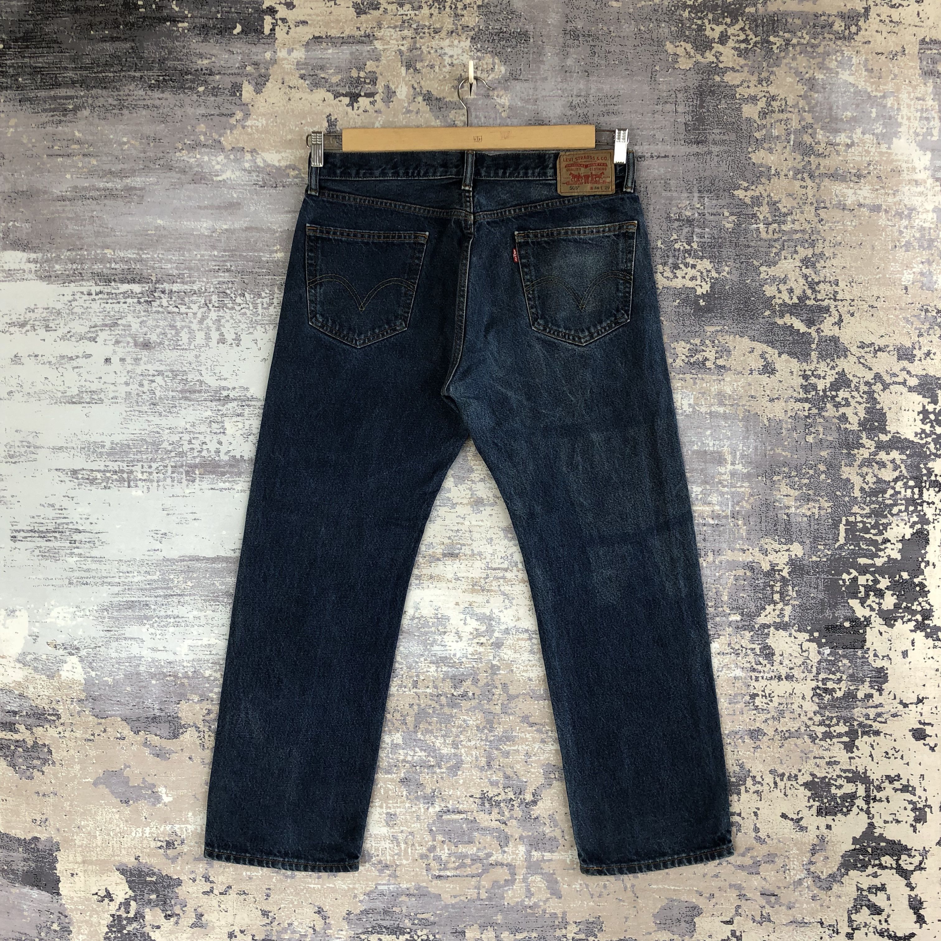 Levi's Vintage Levis 505 Straight Denim Levi's Faded Blue Jeans Size US 34 / EU 50 - 2 Thumbnail