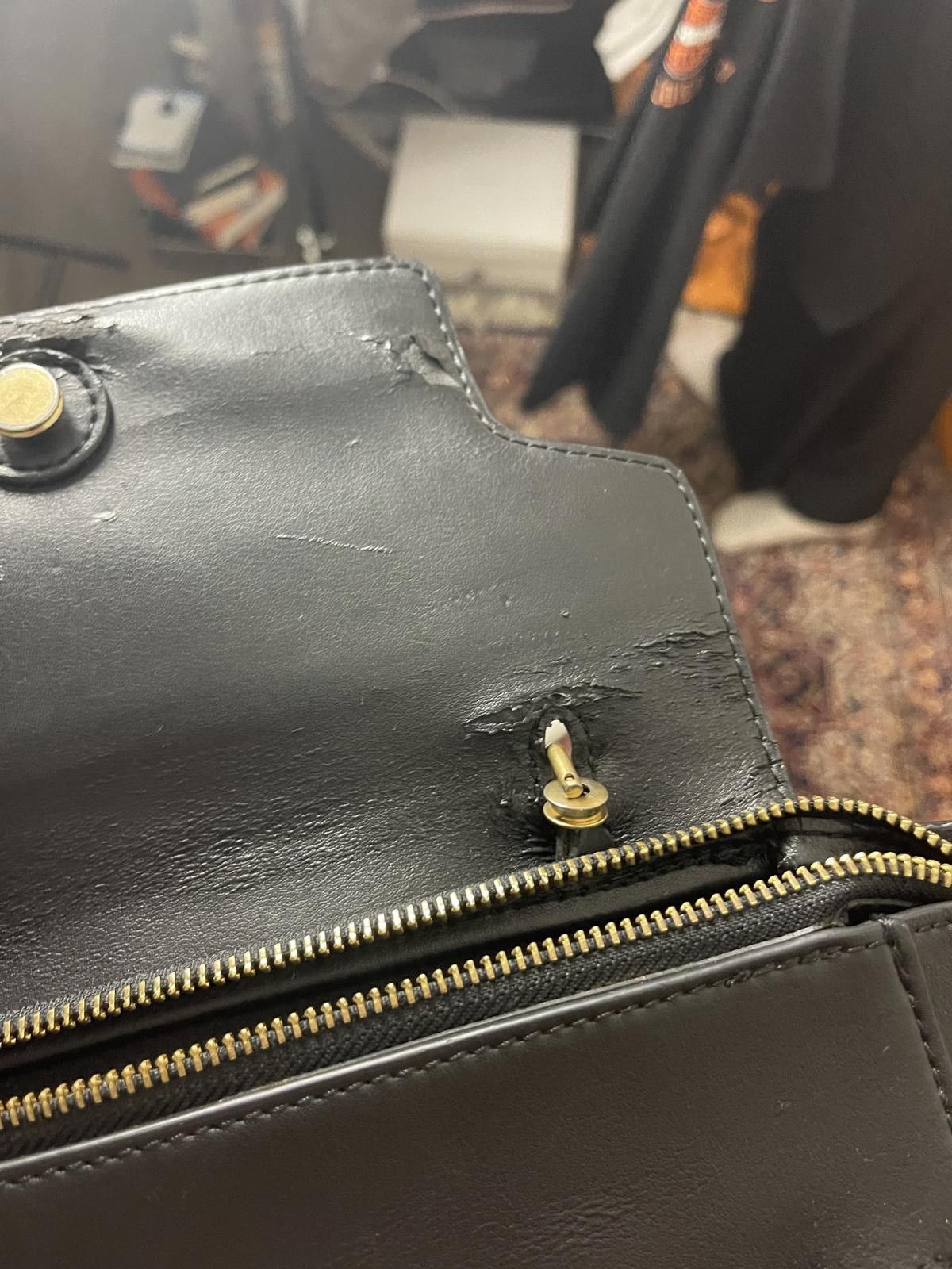 Celine Celine - Black Leather Shoulder Bag Size ONE SIZE - 7 Thumbnail