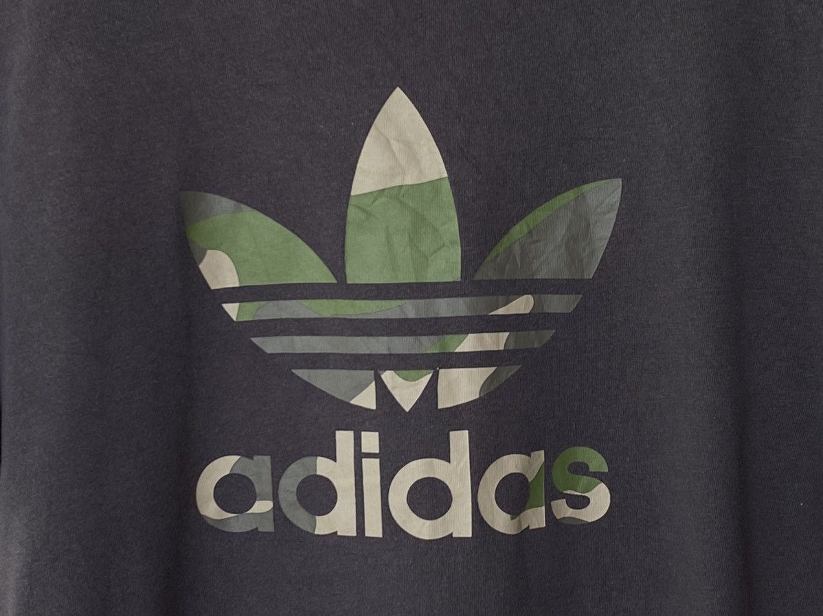 Adidas Adidas Trefoil Big Logo Camo Tshirt Size US L / EU 52-54 / 3 - 5 Thumbnail