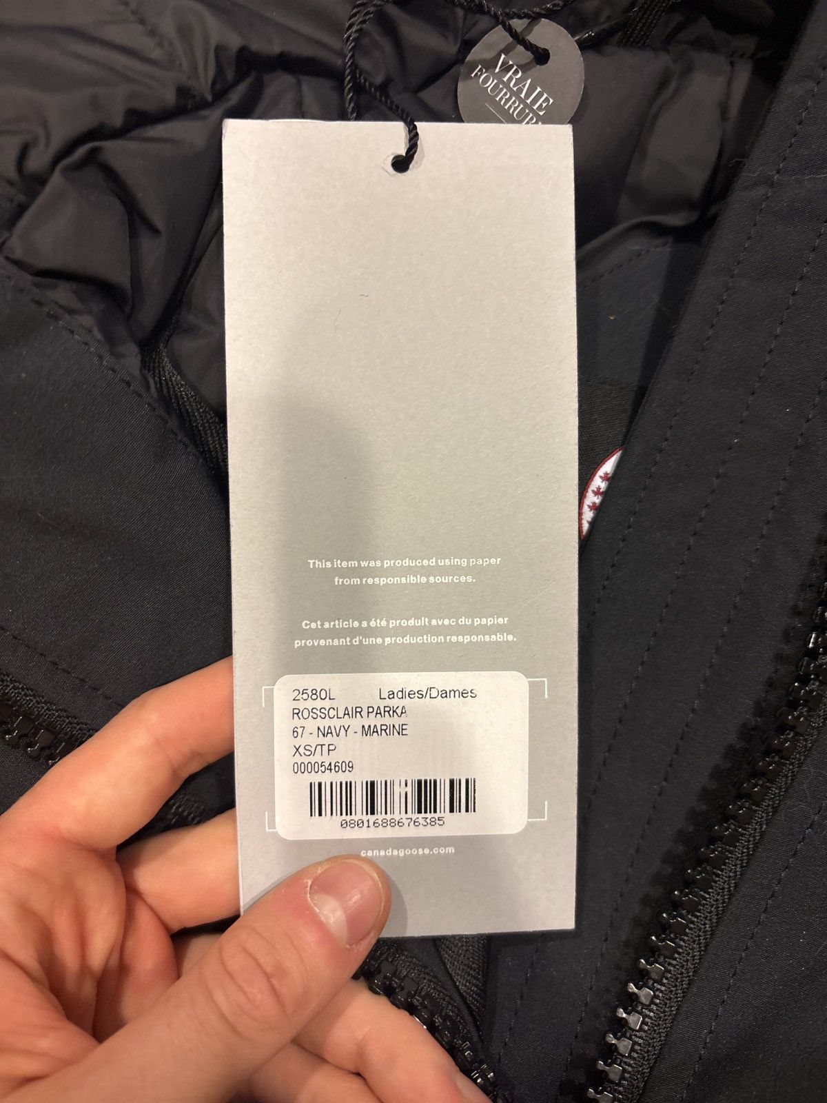 Canada Goose Canada Goose Navy Rossclair Fur Parka Size XS / US 0-2 / IT 36-38 - 8 Thumbnail