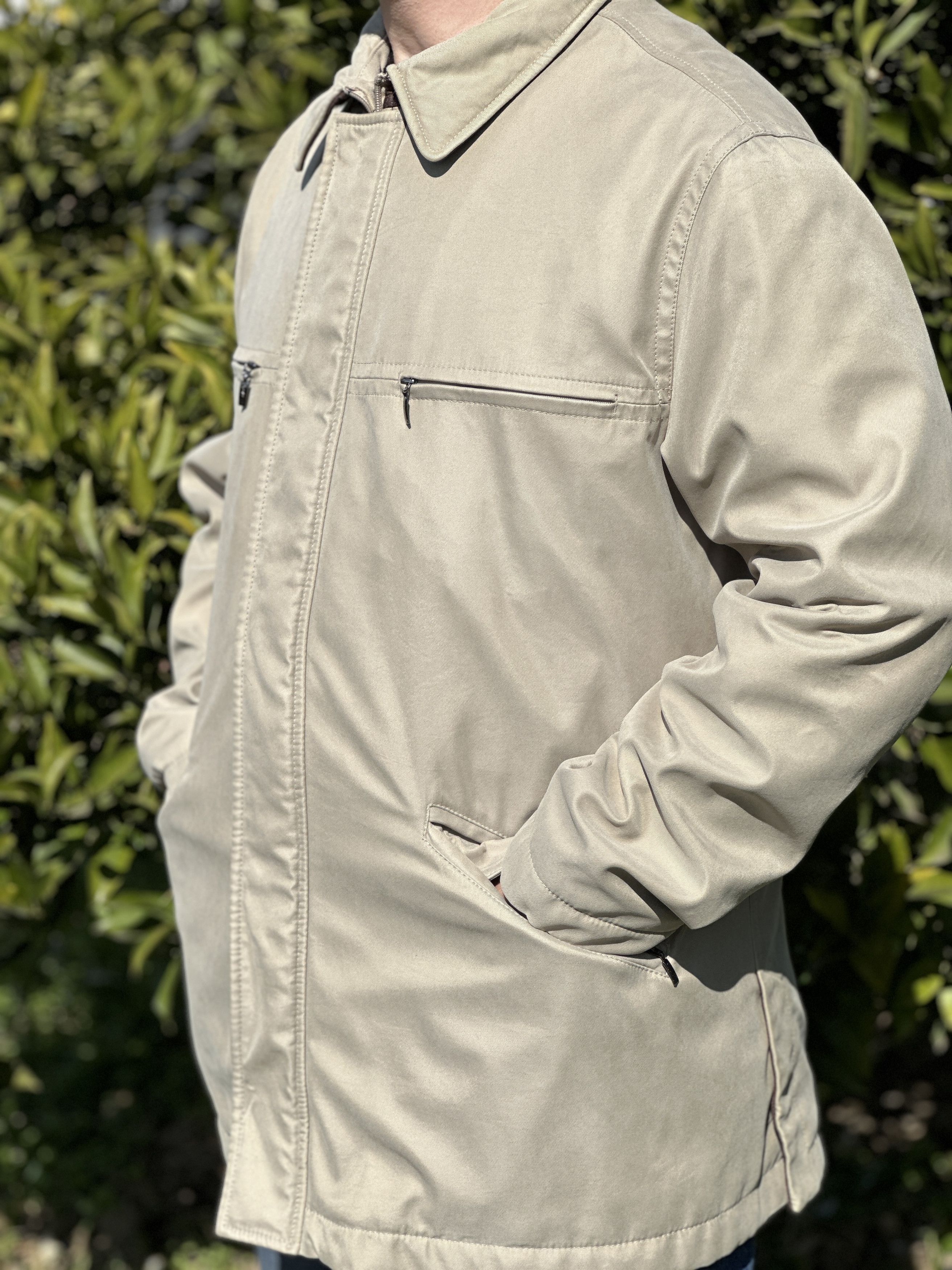 Canali Canali Wind Rain Protection Leather Trench Coat Size 52 Size US L / EU 52-54 / 3 - 7 Thumbnail