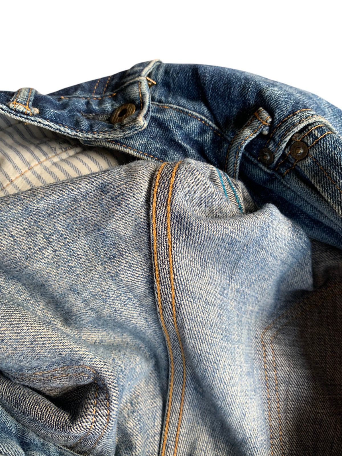 Japanese Brand × Kapital × Vintage JAPAN BLUE JEANS SELVEDGE DISTRESSED DENIM Size US 33 - 22 Thumbnail