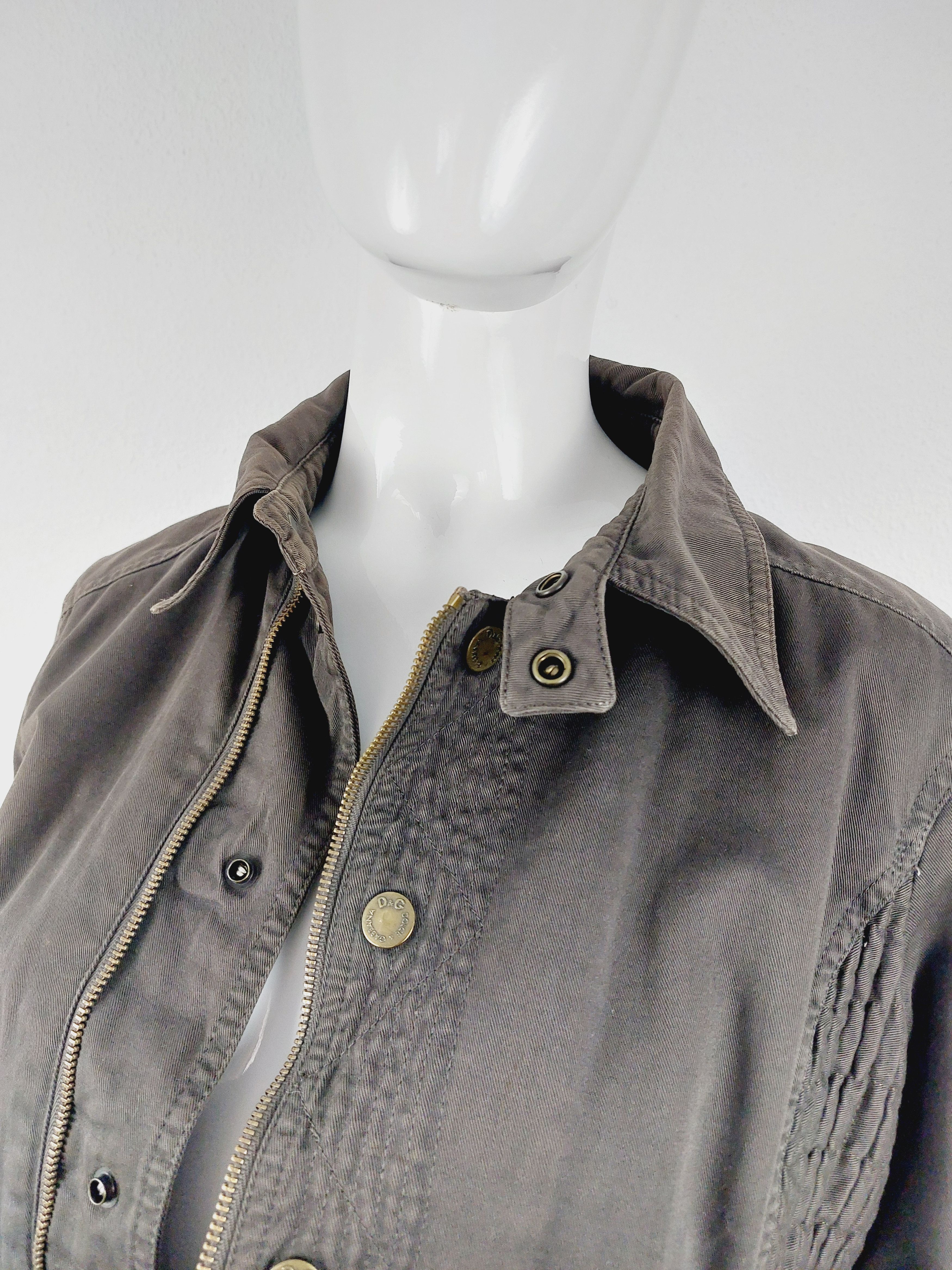 Dolce & Gabbana D&G Dolce and Gabbana Zip Zipper Panel Cargo Jacket Size US S / EU 44-46 / 1 - 7 Thumbnail