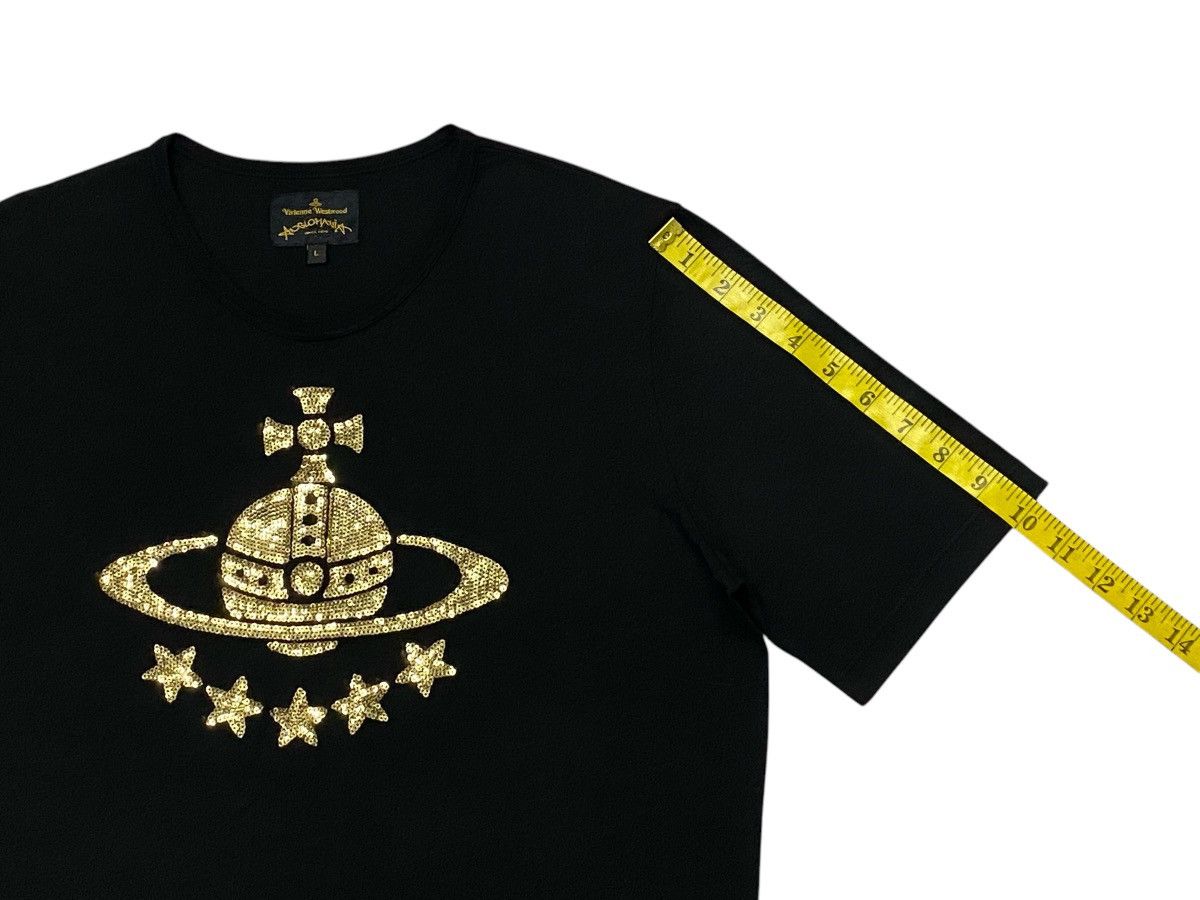 Vivienne Westwood Vivienne Westwood Anglomania Black Sequined Orb Shirt Size L / US 10 / IT 46 - 16 Thumbnail