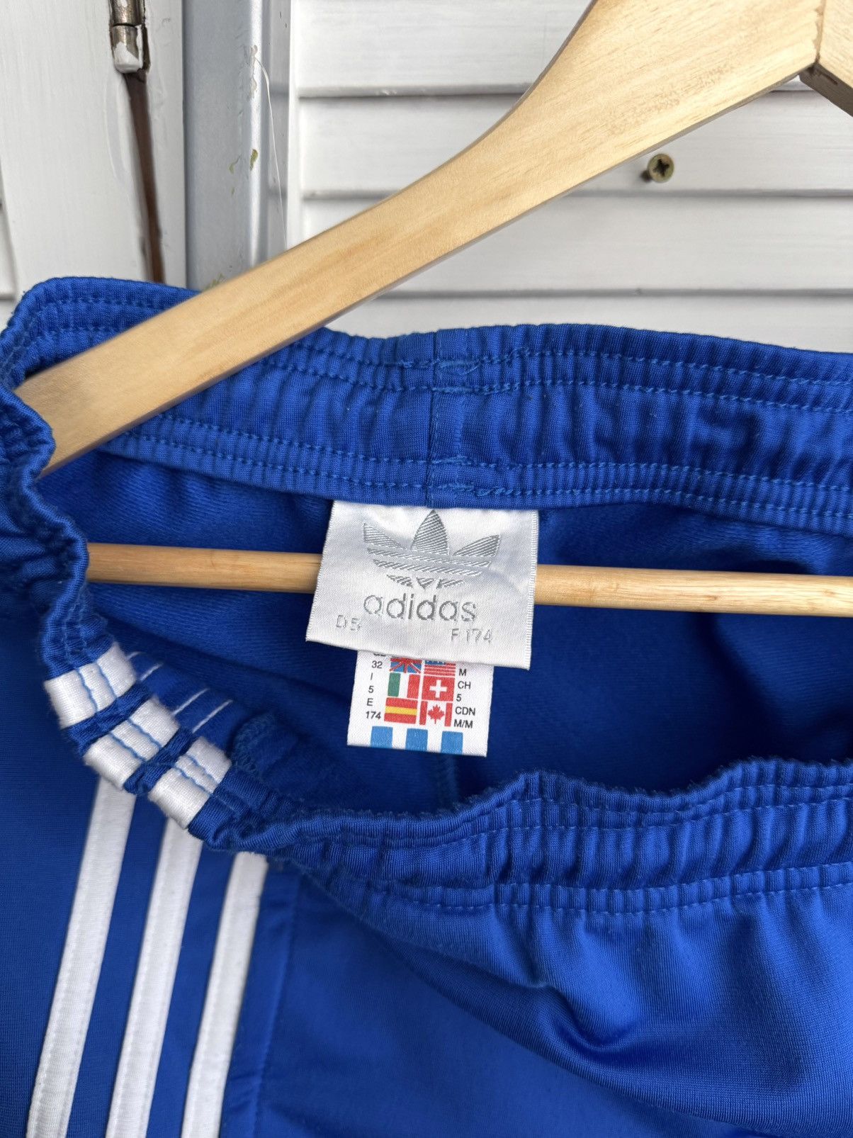 Adidas Vintage Adidas Originals Blue Trefoil Track Pants Size US 32 / EU 48 - 10 Thumbnail