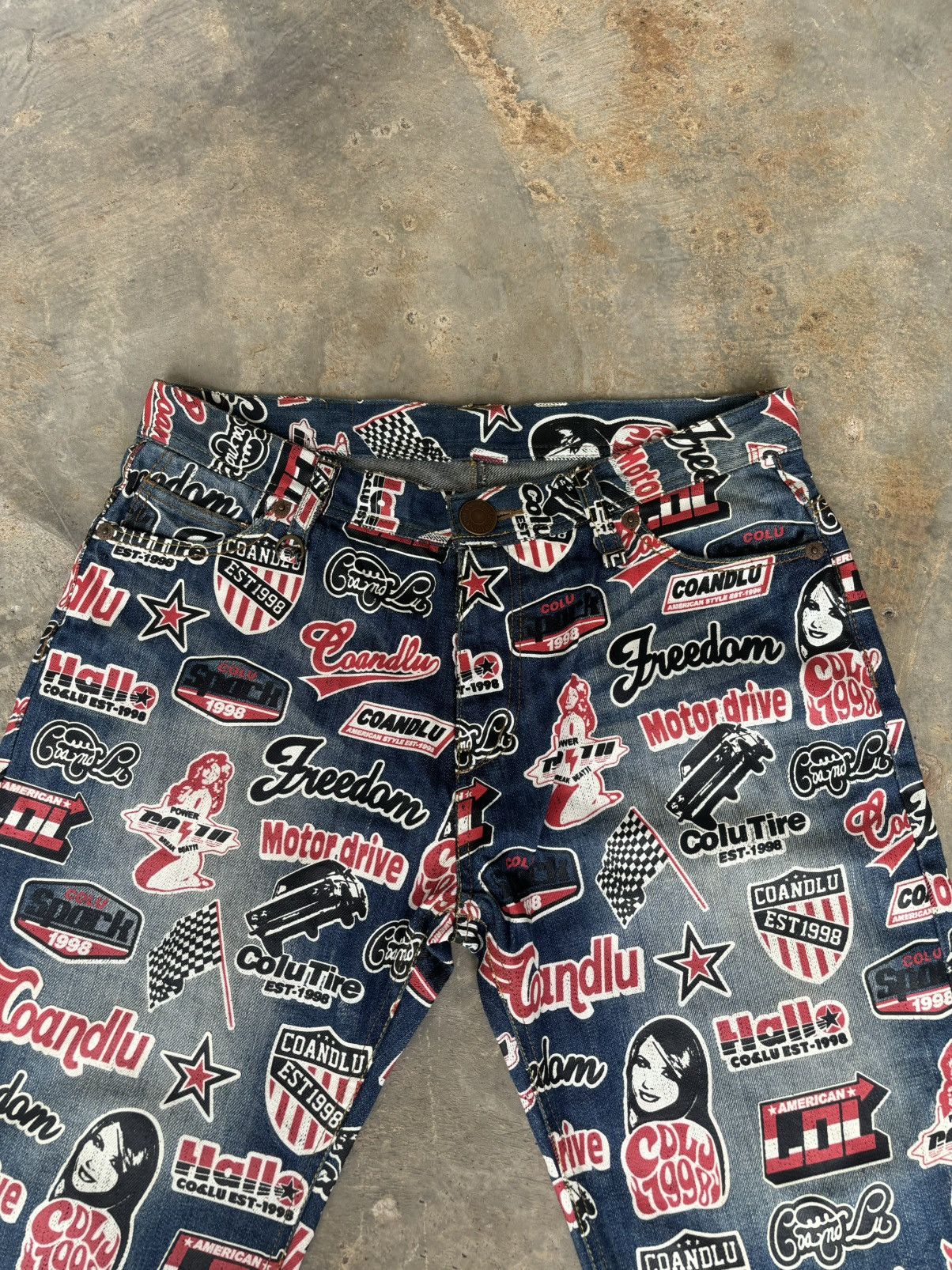 Hysteric Glamour × Japanese Brand Y2k Hysteric Glamour Style Legitimate Denim Full Print Size US 34 / EU 50 - 4 Thumbnail