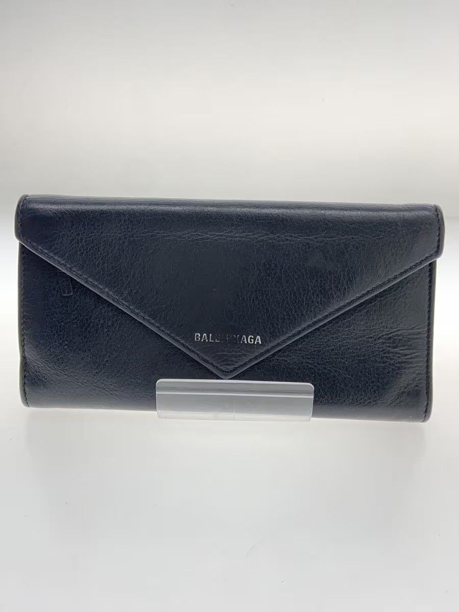 Balenciaga Balenciaga Leather Long Wallet Black Size ONE SIZE - 1 Thumbnail