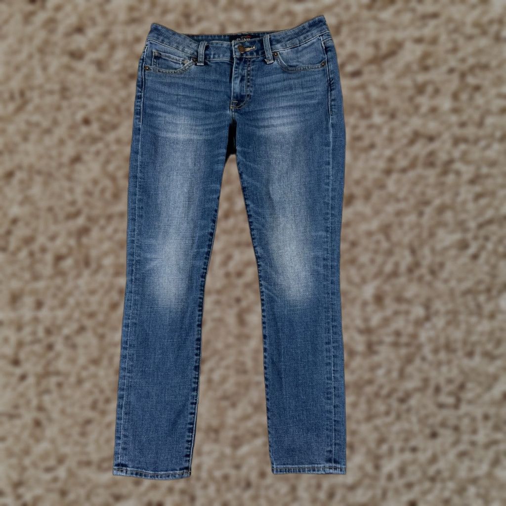 Lucky Brand Lucky Brand Jeans Womens 2 Blue Denim Straight Low Rise 26x25 Cotton Blend 5-Pocket Logo Embroidered Button 26 in Waist Regular Inseam 25 in XS? Size 26" / US 2 / IT 38 - 1 Thumbnail