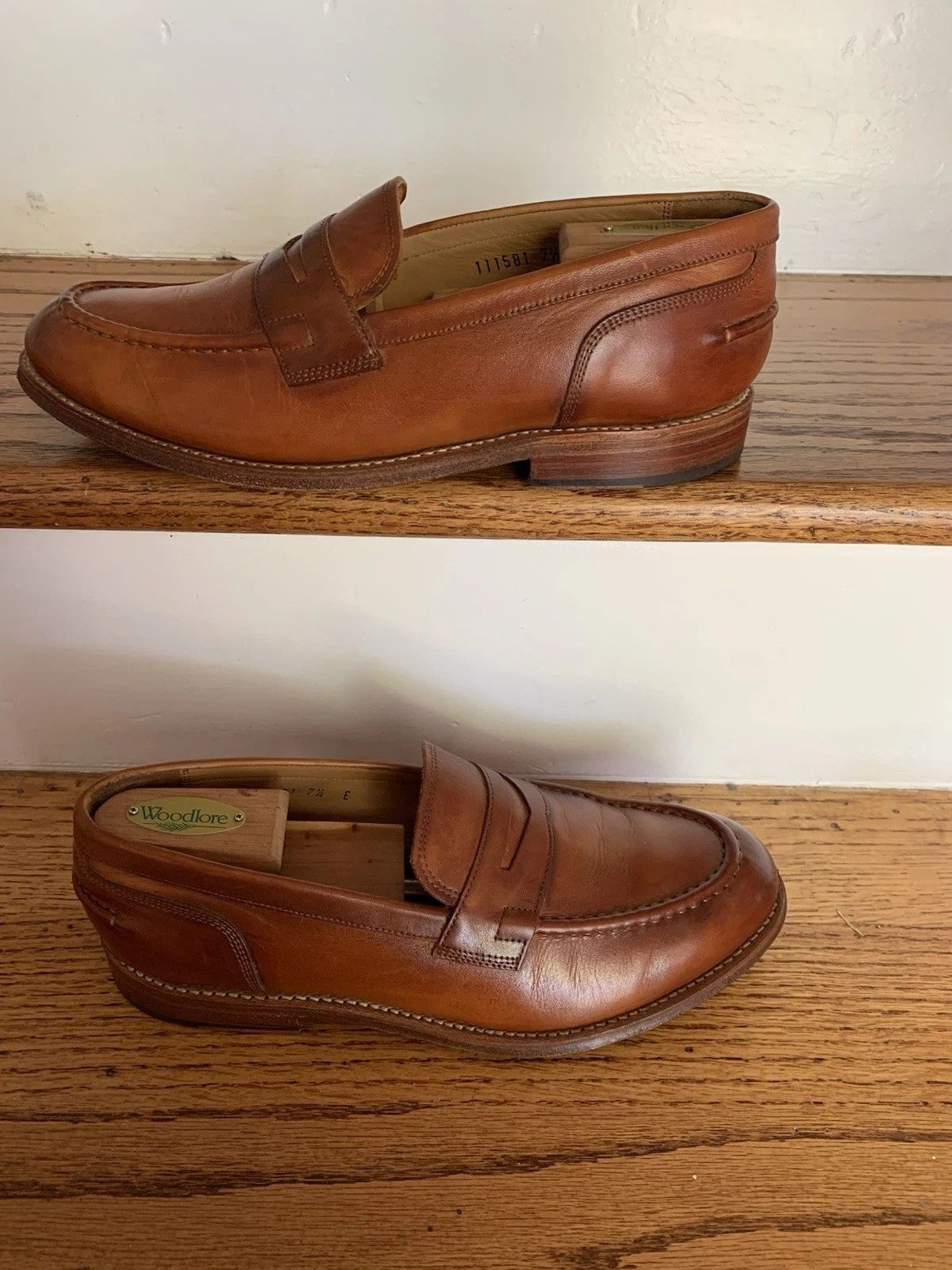 Grenson Grenson Jago Leather Penny Loafers Sz 8.5 (US Converted) Size US 8.5 / EU 41-42 - 2 Thumbnail