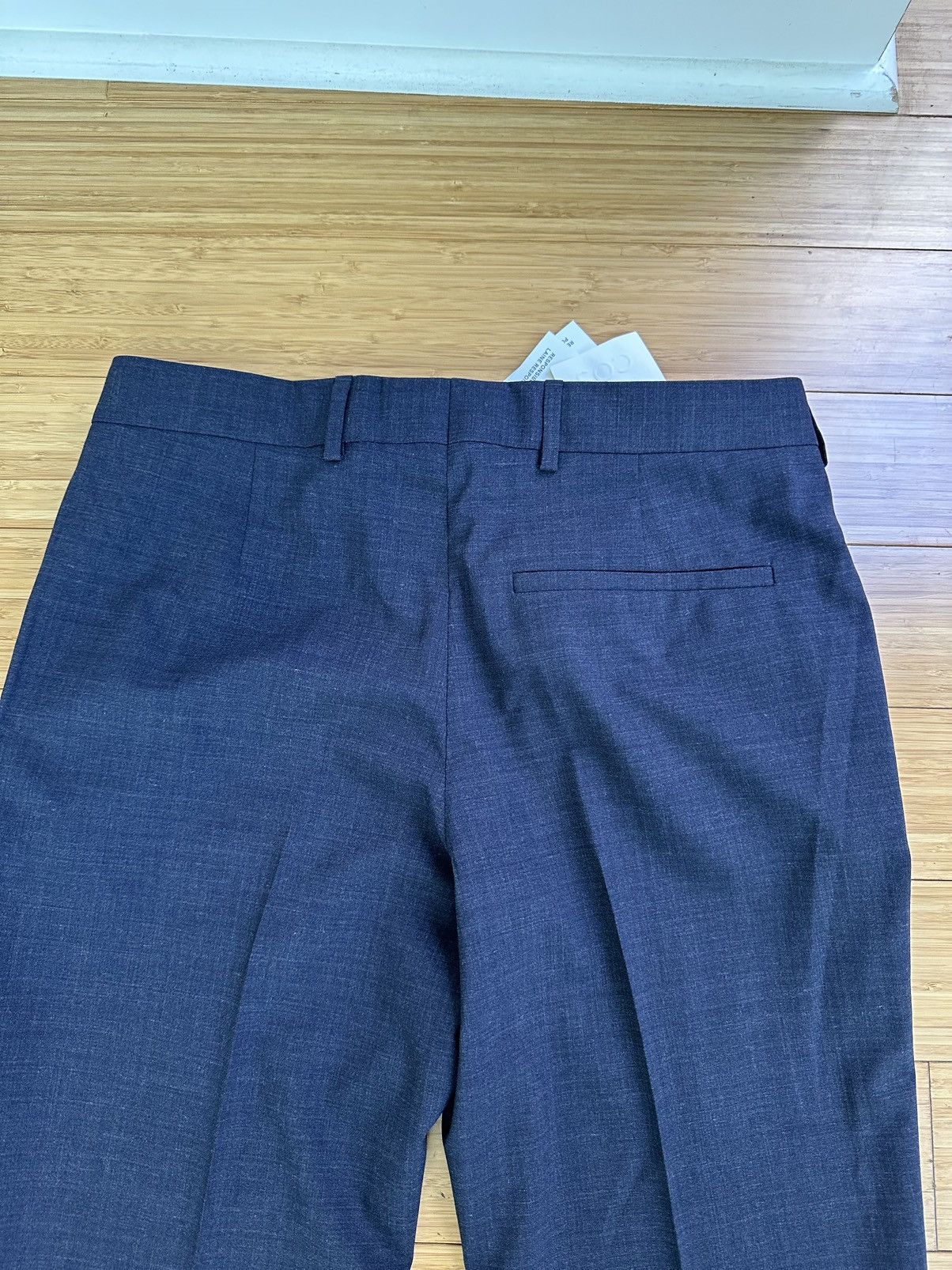 Cos COS Wool Dress Trousers Slim Fit 32R NWT Tailored Navy Size US 32 / EU 48 - 2 Thumbnail