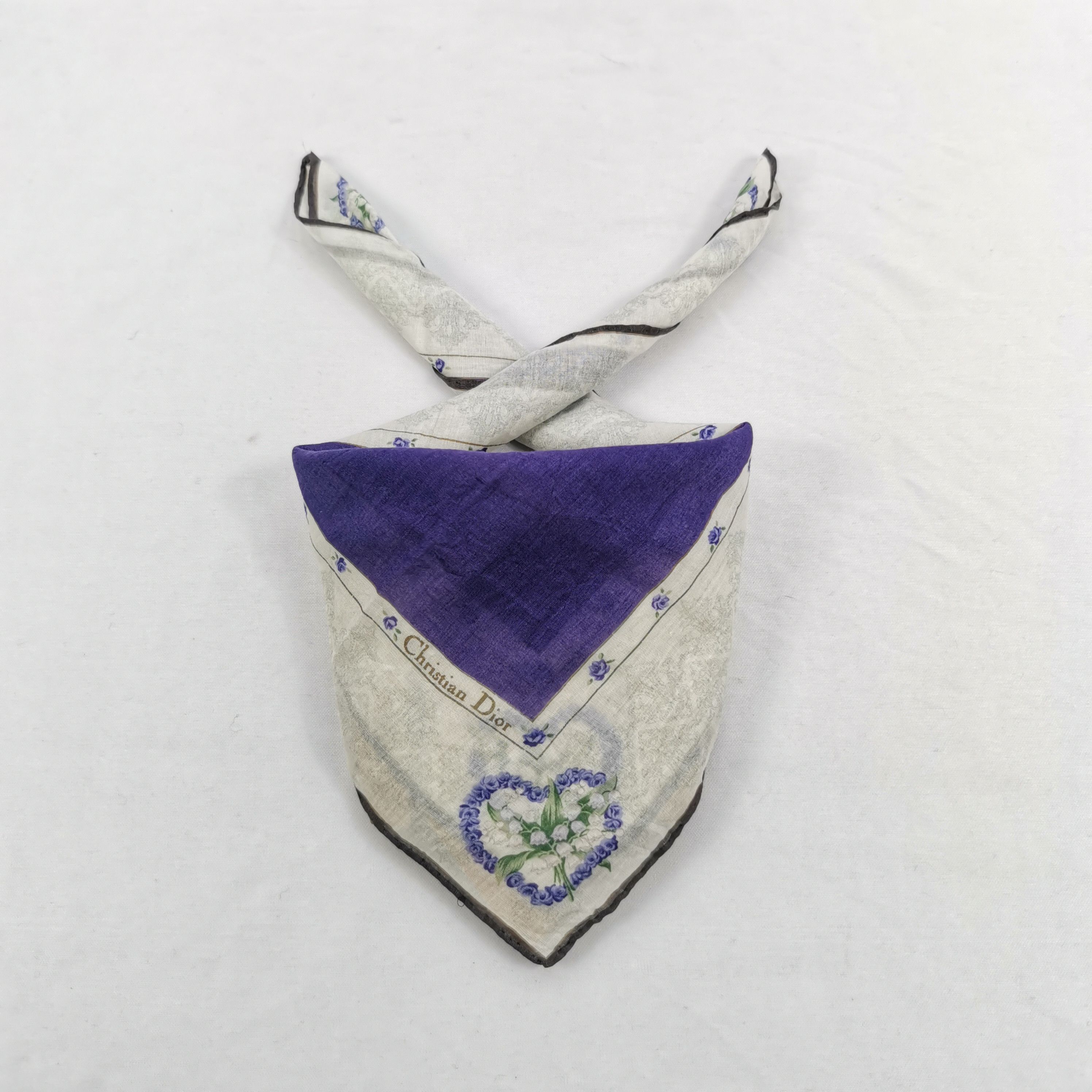 Japanese Brand Vintage Christian DIOR Handkerchief Neckerchief Bandana Size ONE SIZE - 1 Thumbnail