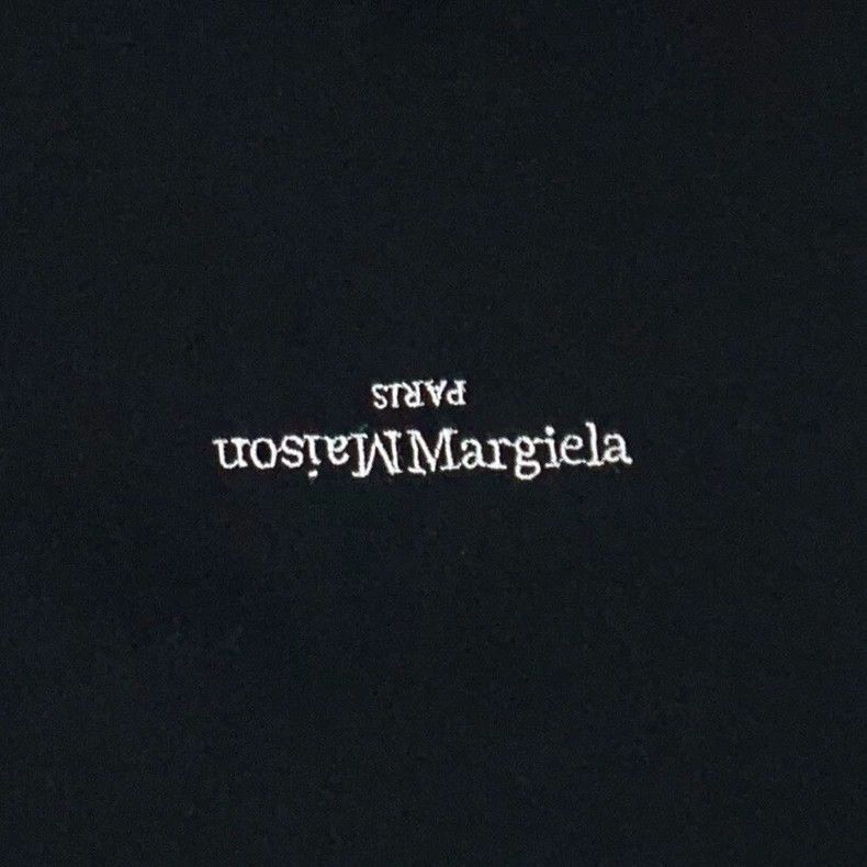 Maison Margiela Maison Margiela Black logo letter printed round-neck cotton Size US M / EU 48-50 / 2 - 4 Thumbnail