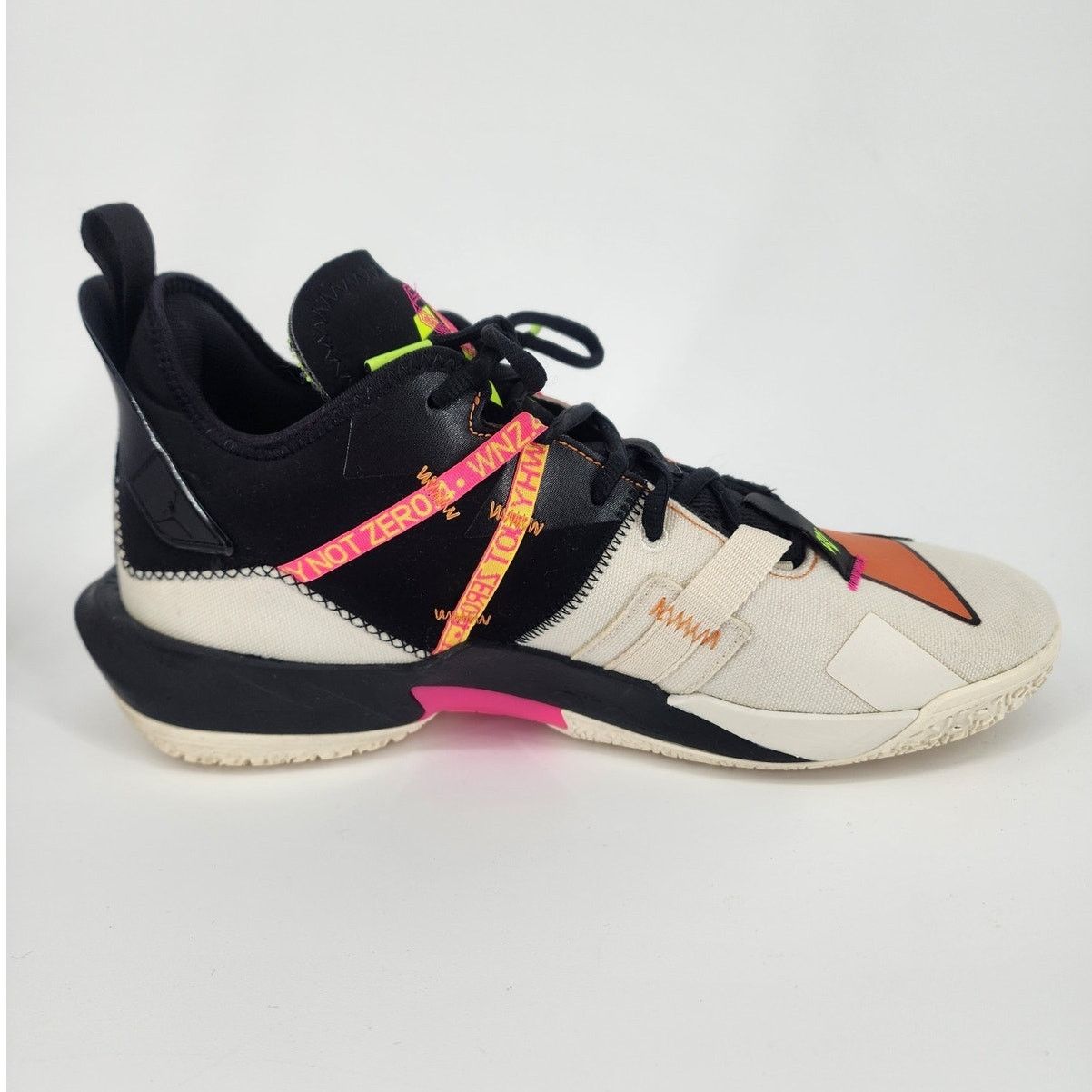 Nike Jordan Why Not Zer0.4 Pale Ivory Orange Volt Men’s 10.5 Size US 10.5 / EU 43-44 - 2 Thumbnail