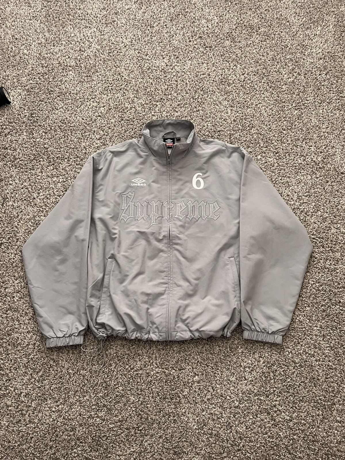 Supreme Supreme x Ducati Track Jacket 'Light Grey' | Grailed