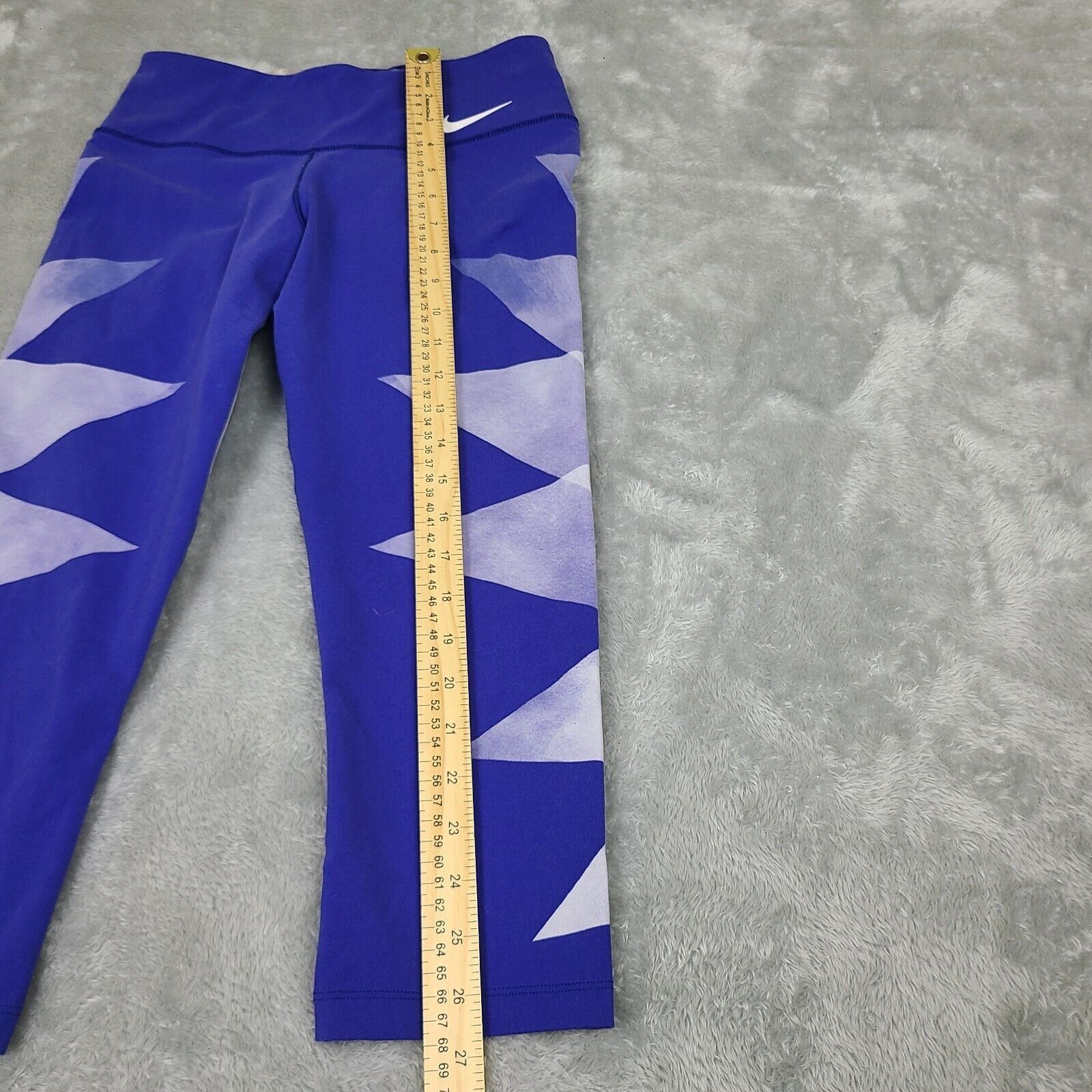 Nike Nike Activewear Leggings Women S Small Blue Geometric Capri Size 28" / US 6 / IT 42 - 7 Thumbnail