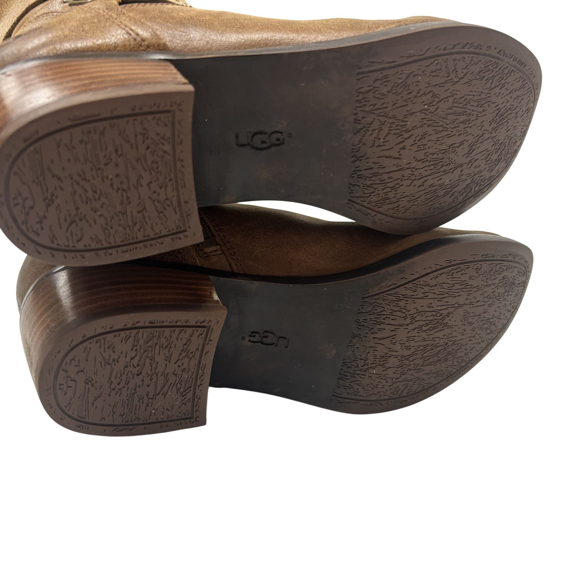 Ugg Ugg Australia Leather Tall Full Zip DARCIE Riding Boots Size US 9.5 / IT 39.5 - 6 Thumbnail
