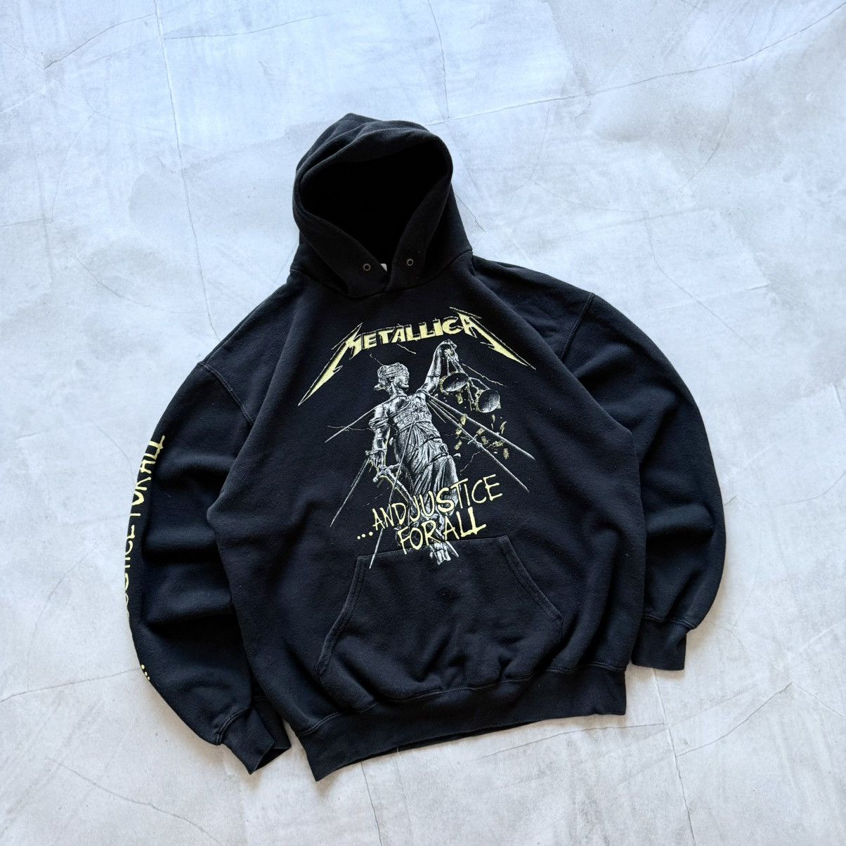 Vintage 00s Metallica And Justice For All Big Logo Hoodie Vintage Size US L / EU 52-54 / 3 - 1 Thumbnail