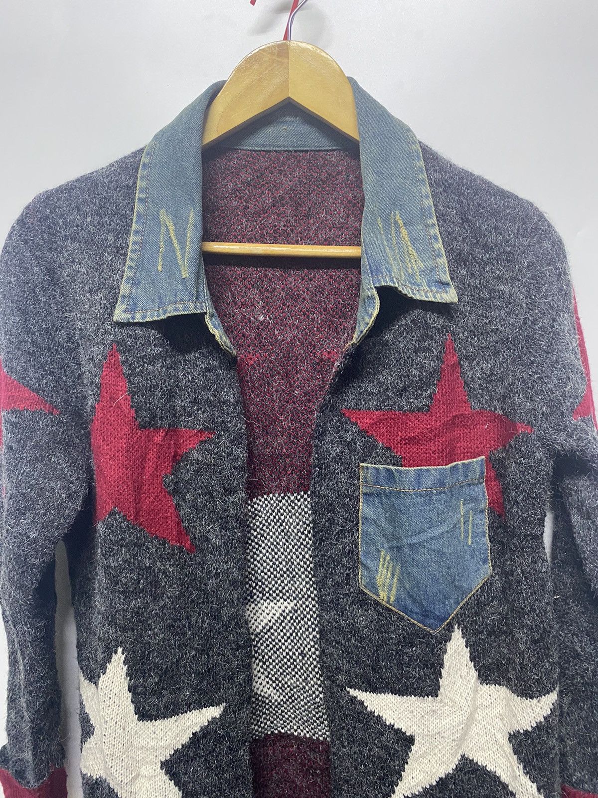 Designer × Japanese Brand × Other Japanese Brand Knitwear Wool Star Sweater Size M / US 6-8 / IT 42-44 - 7 Thumbnail
