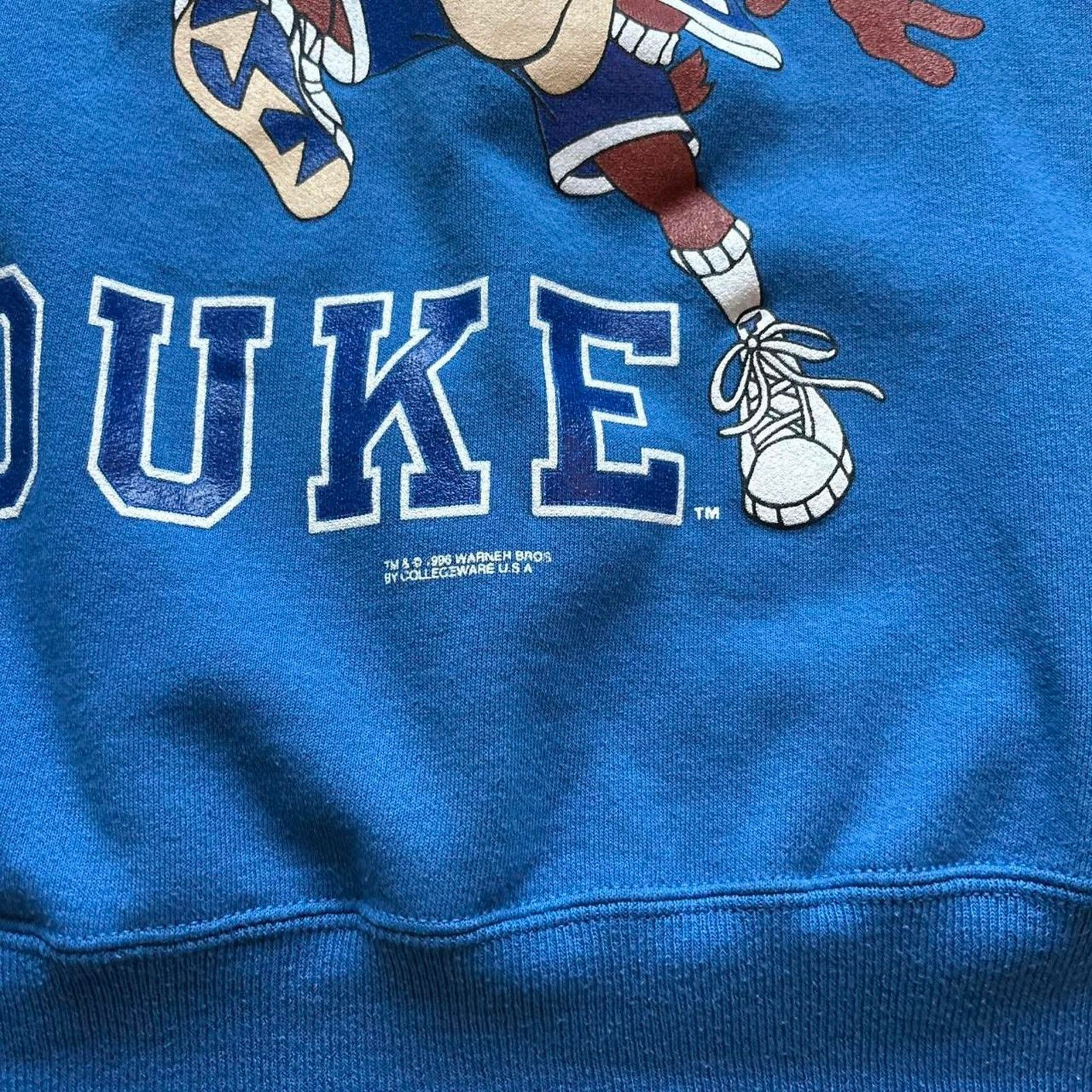 Hanes Vintage 1990s duke devils taz Size US XL / EU 56 / 4 - 2 Thumbnail