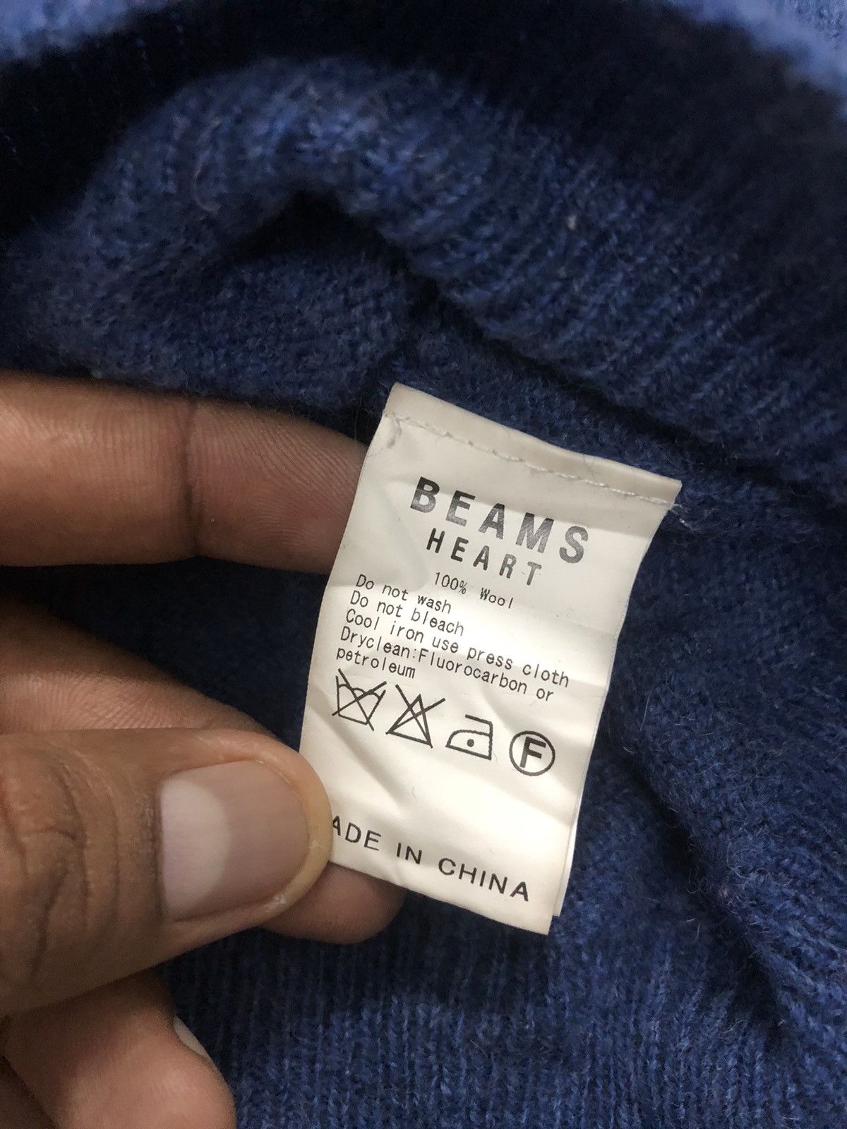 Beams Plus × Japanese Brand Beams Knit Sweater Blue Medium Size US M / EU 48-50 / 2 - 6 Thumbnail