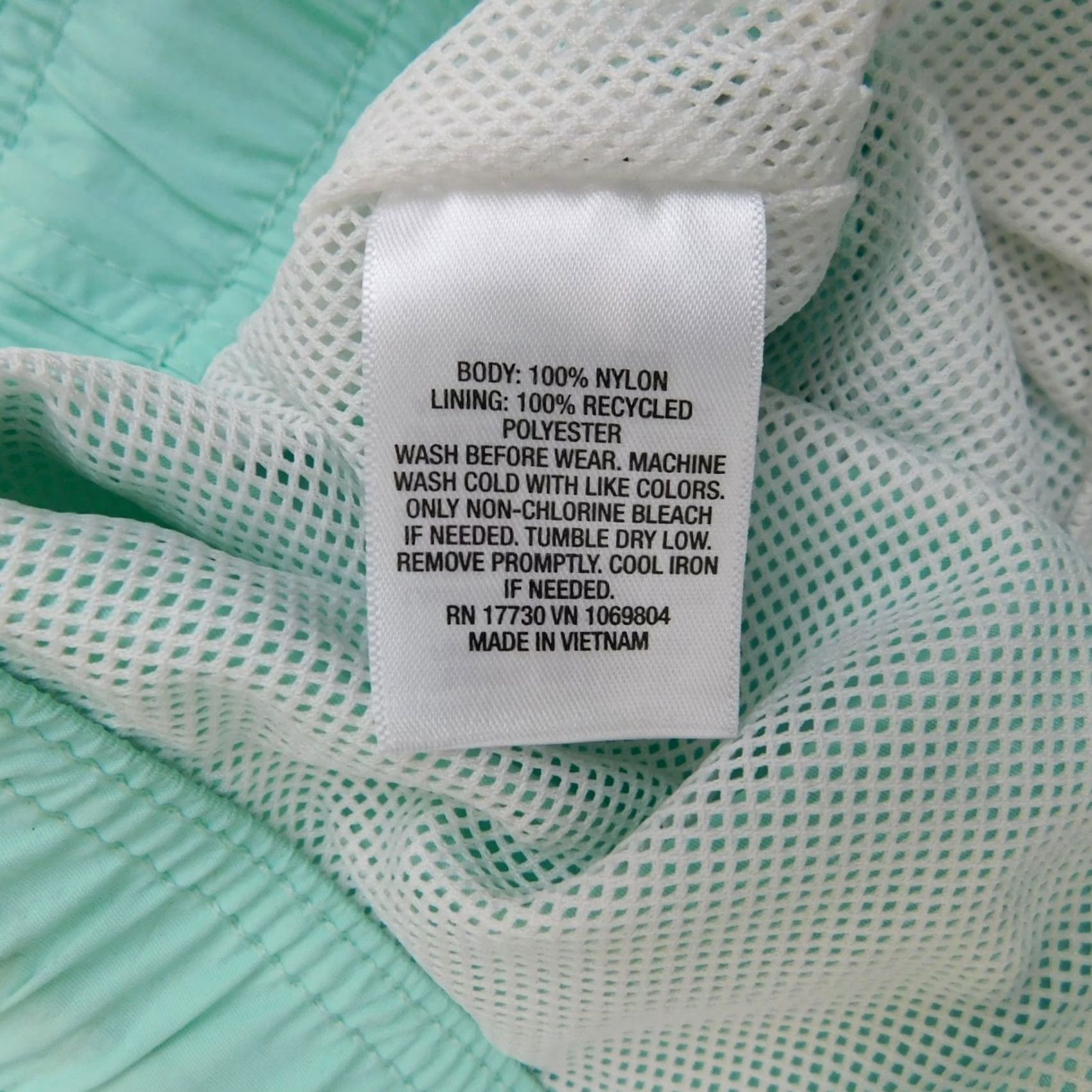 Vintage Goodfellow & Co Swim Trunks Shorts Seafoam Green L Adults Pockets Beach Tropical Mens Size US 33 - 7 Thumbnail