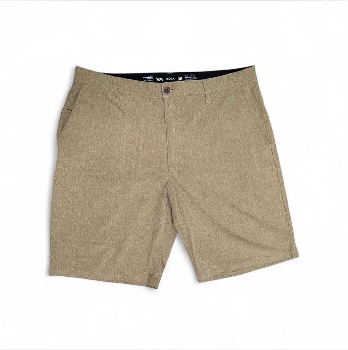 RVCA RVCA - (Size 36) Men’s Beige Shorts Size US 36 / EU 52 - 3 Thumbnail