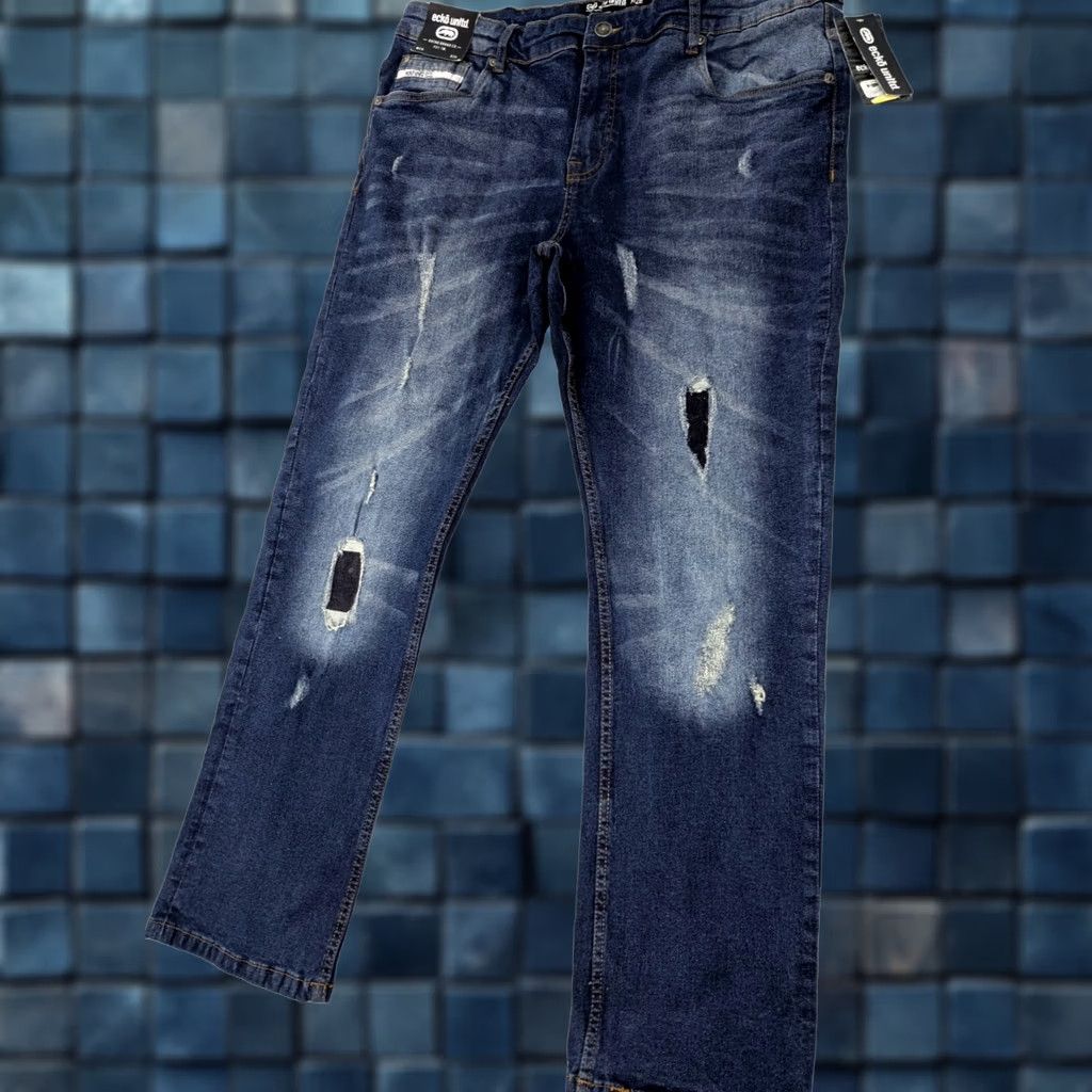 Ecko Unltd. VTG Ecko Unltd Jeans Shirt Distressed Boy? Size US 38 / EU 54 - 1 Thumbnail