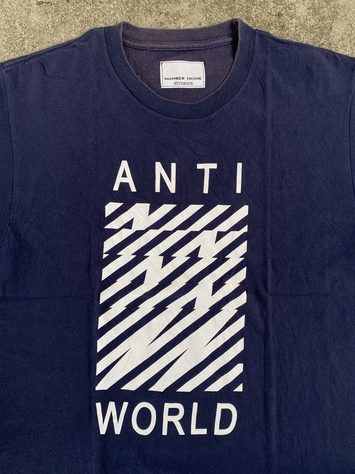 Number (N)ine × Takahiromiyashita The Soloist. NUMBER (N)INE STUDIOUS "ANTI WORLD" T-shirt Size US M / EU 48-50 / 2 - 2 Thumbnail