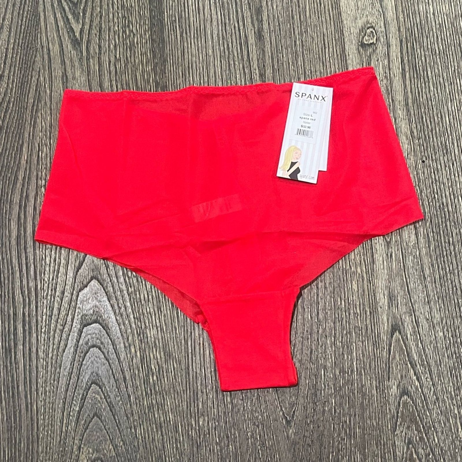 Spanx NWT Spanx Skinny Ultra Sheer Shaper Underwear Red Size L Size ONE SIZE - 1 Thumbnail
