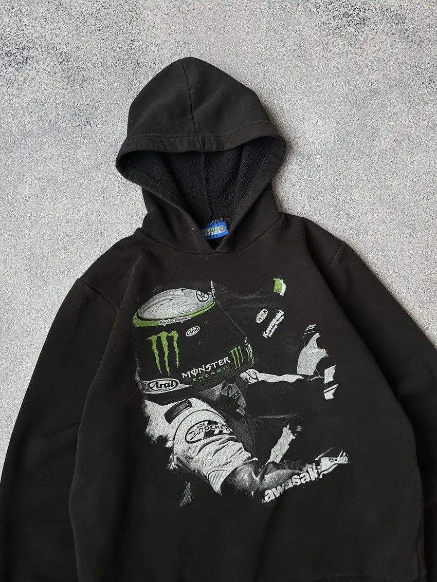 Vintage Vintage Kawasaki Monster Joe Rocket Racing Team Hoodie Size US M / EU 48-50 / 2 - 5 Thumbnail
