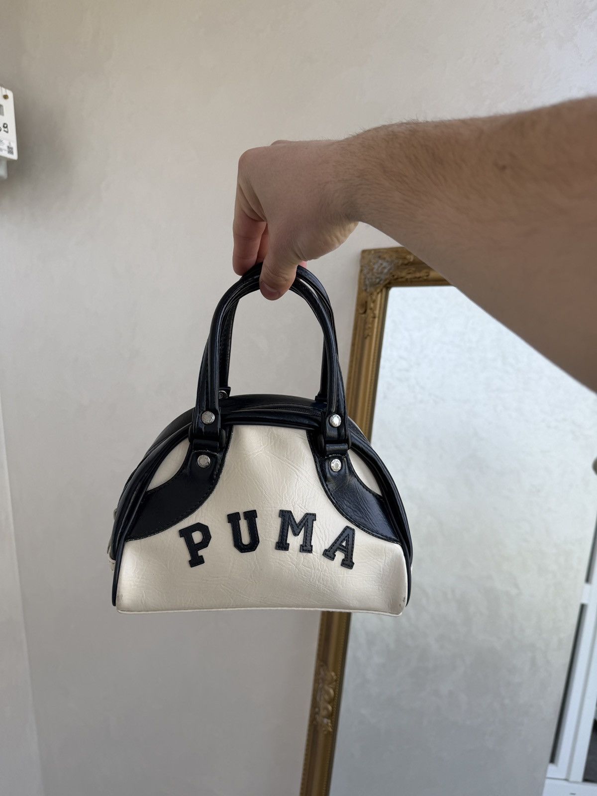 Puma Vintage Puma y2k small bag handbag SF leather Size ONE SIZE - 4 Thumbnail