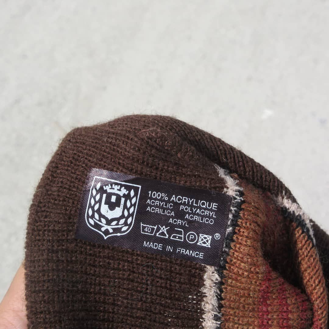 Vintage Vintage Long cap Beanie hat dunno france cap Size ONE SIZE - 2 Thumbnail