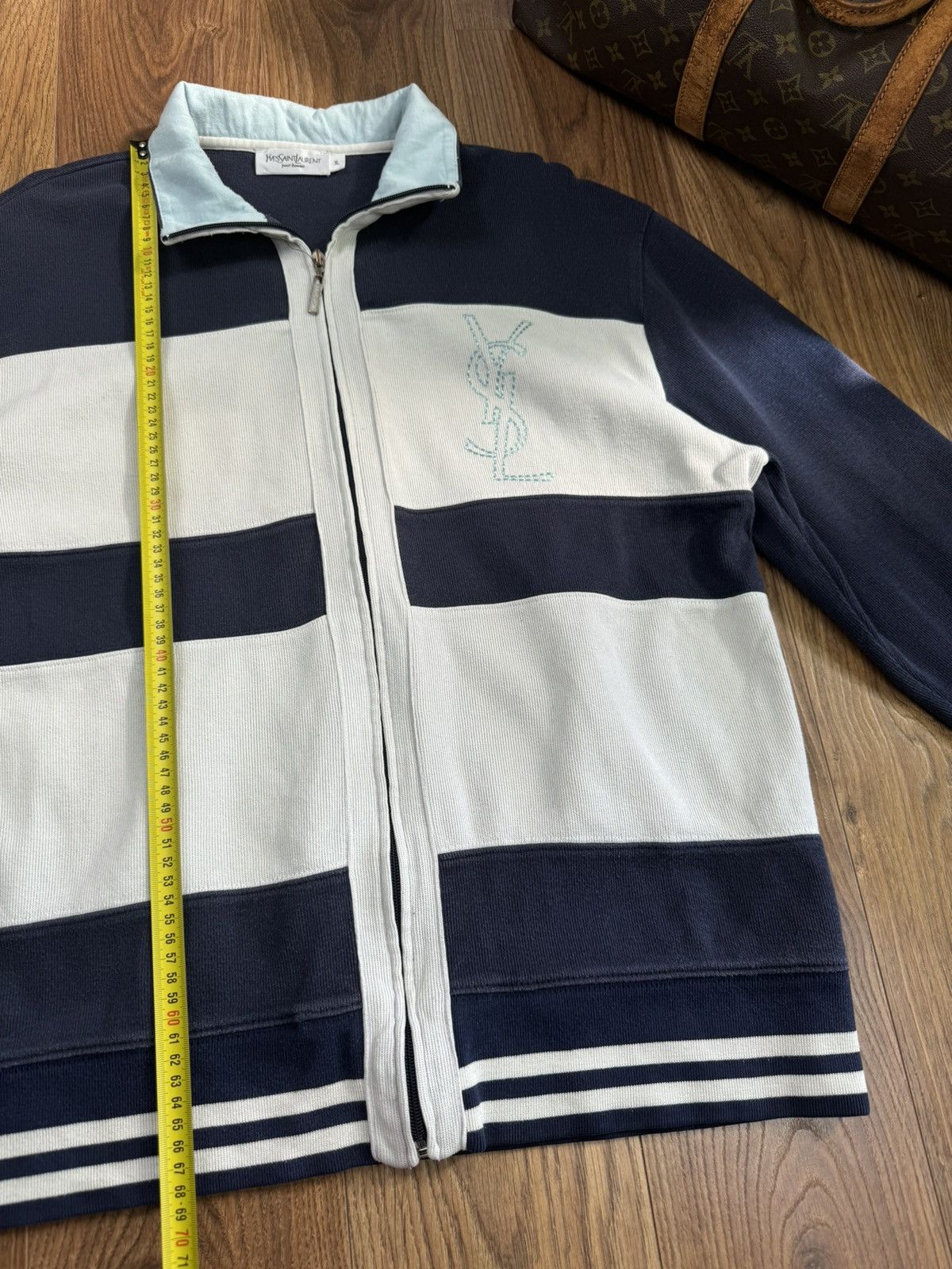 Yves Saint Laurent Zip sweater Yves Saint Laurent 90s original luxury item Size US XL / EU 56 / 4 - 5 Thumbnail