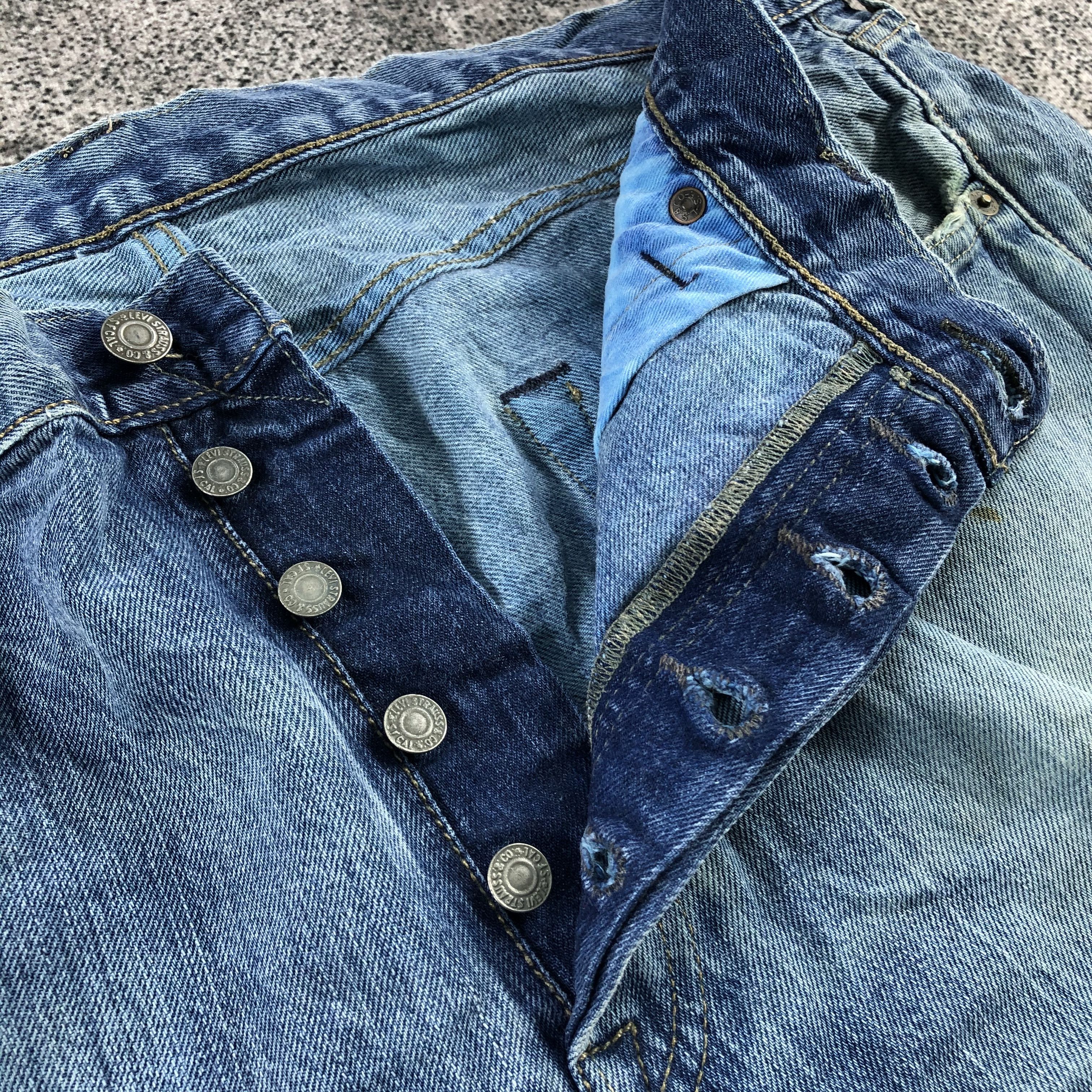 Levi's Levis 501 Jeans Blue Wash Denim KJ1125 Size US 36 / EU 52 - 11 Thumbnail