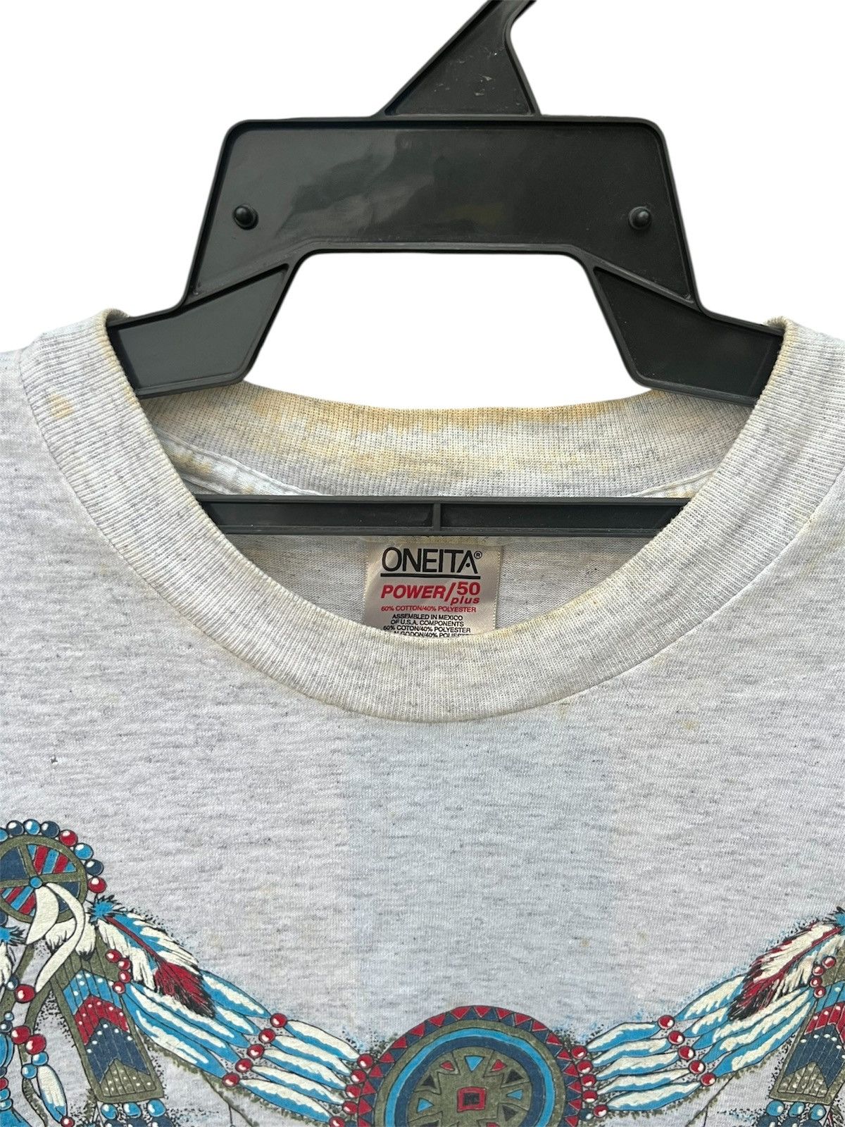 Vintage Vintage 90s Oneita Native Nashville Single Stitch T shirt Size US XL / EU 56 / 4 - 2 Thumbnail