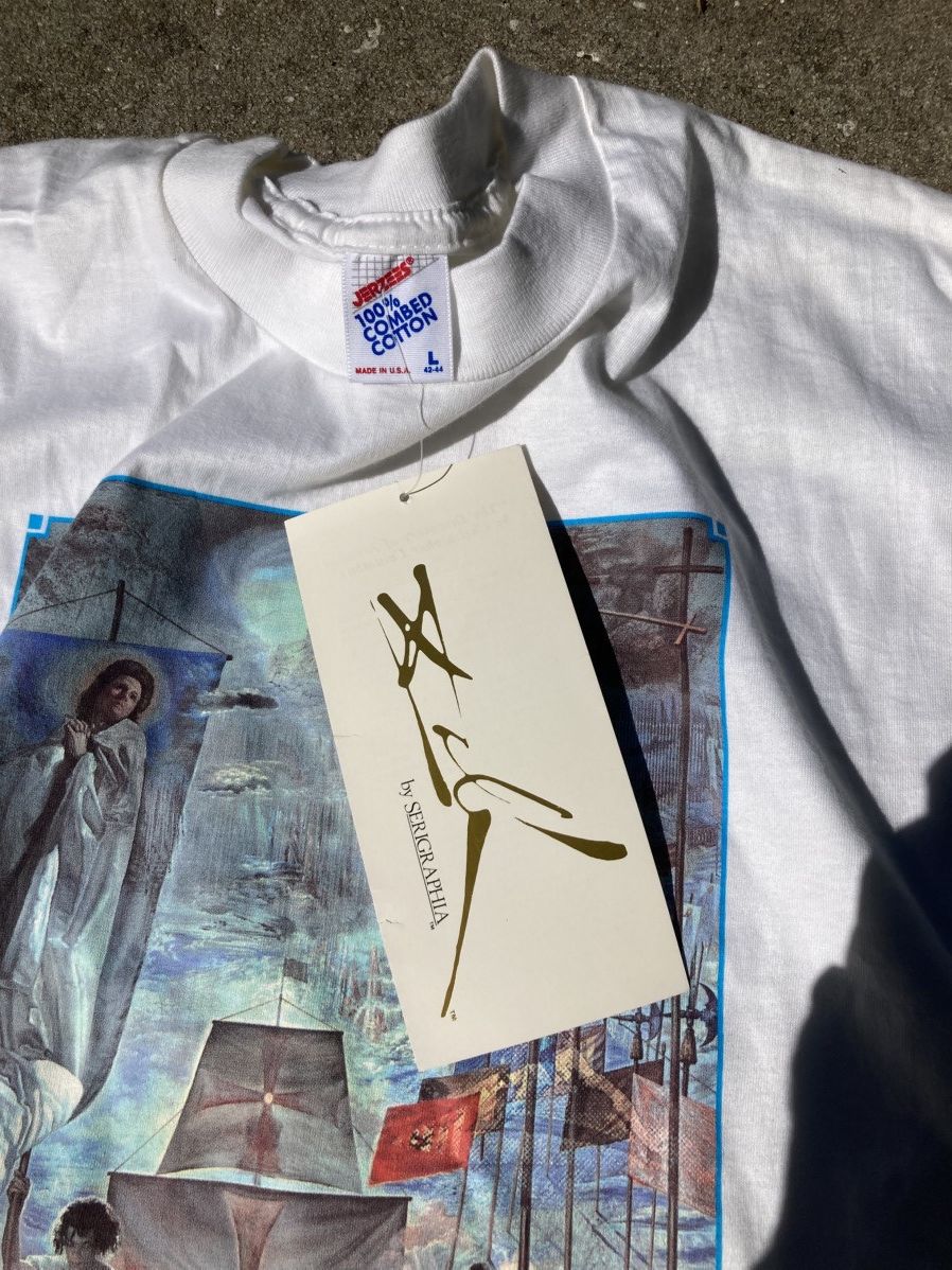 Vintage VTG 90s Salvador Dali Art T-Shirt Deadstock / brand new Size US L / EU 52-54 / 3 - 5 Thumbnail