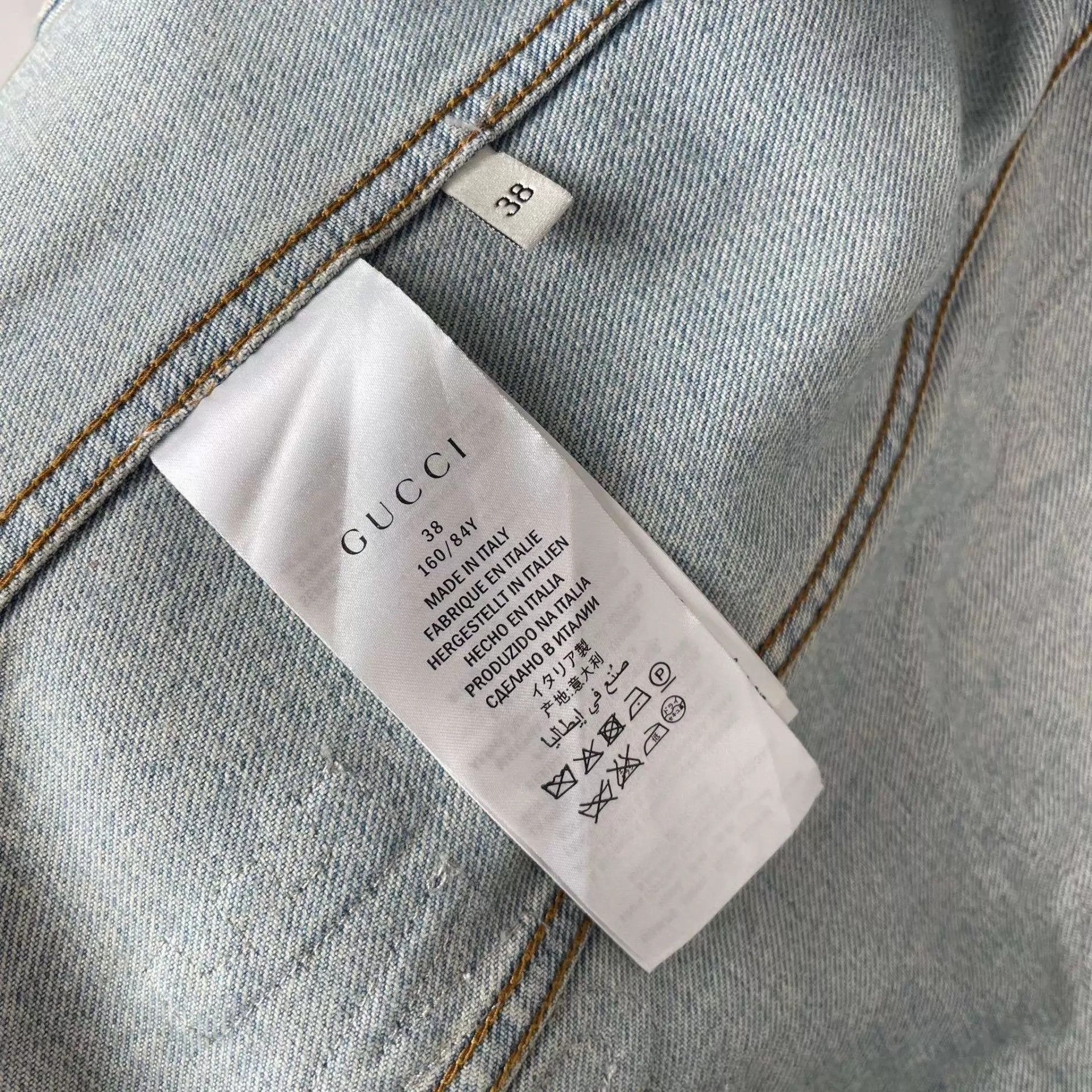 Gucci Gucci Denim Jacket 38 Blue Runway Size XS / US 0-2 / IT 36-38 - 6 Thumbnail